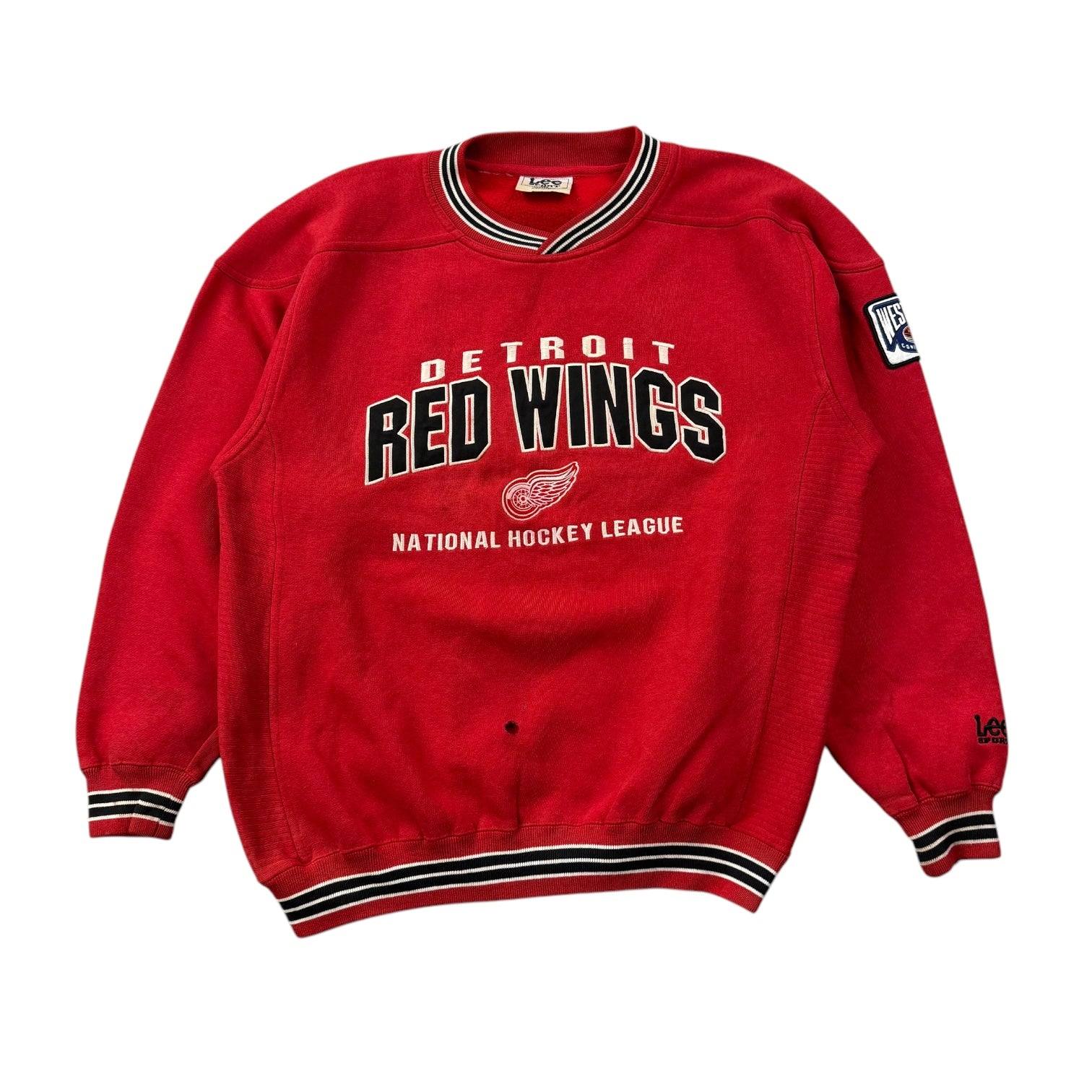 Vintage Lee Sports Detroit Redwings Crewneck Red