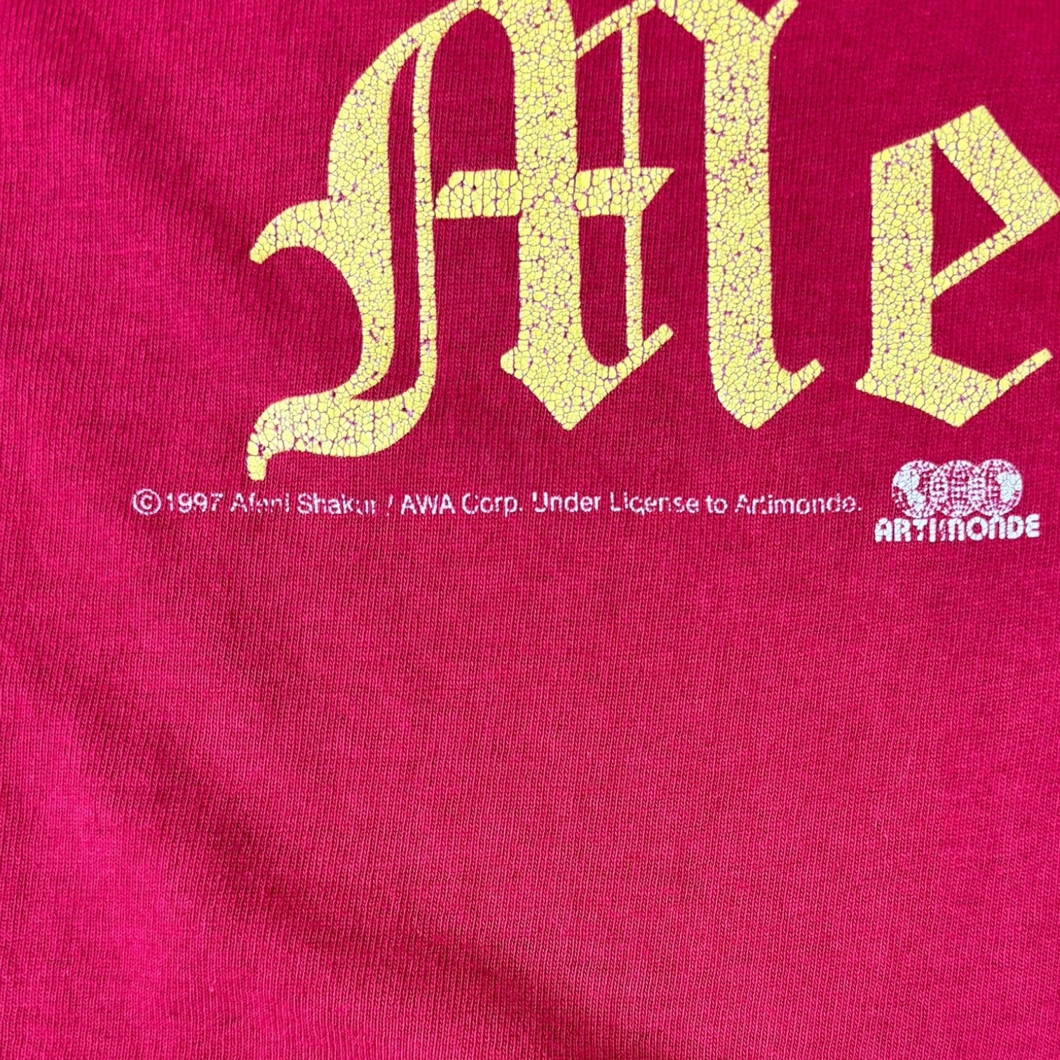 Vintage 1997 2Pac “Only God Can Judge Me” T-Shirt Red