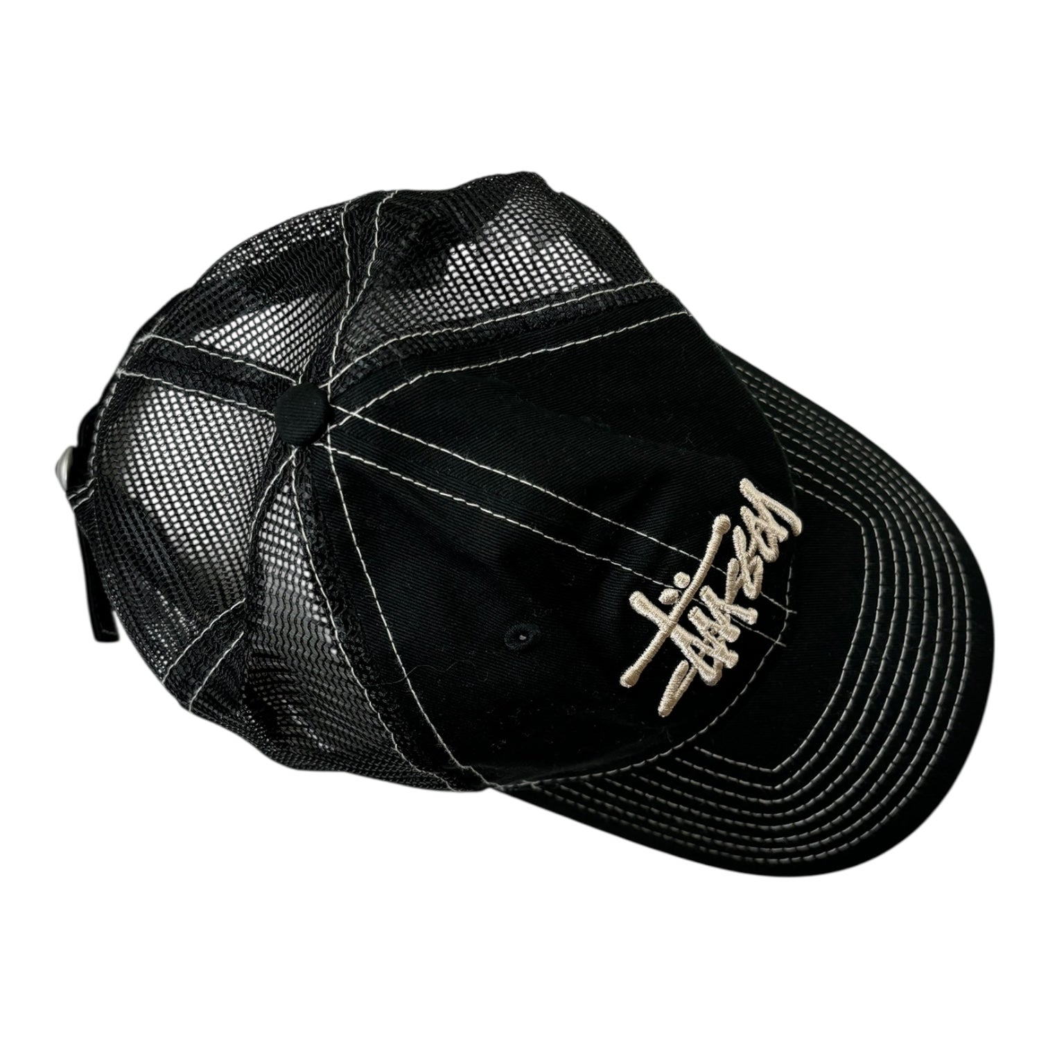 Stussy Basic Mesh Trucker Hat Black
