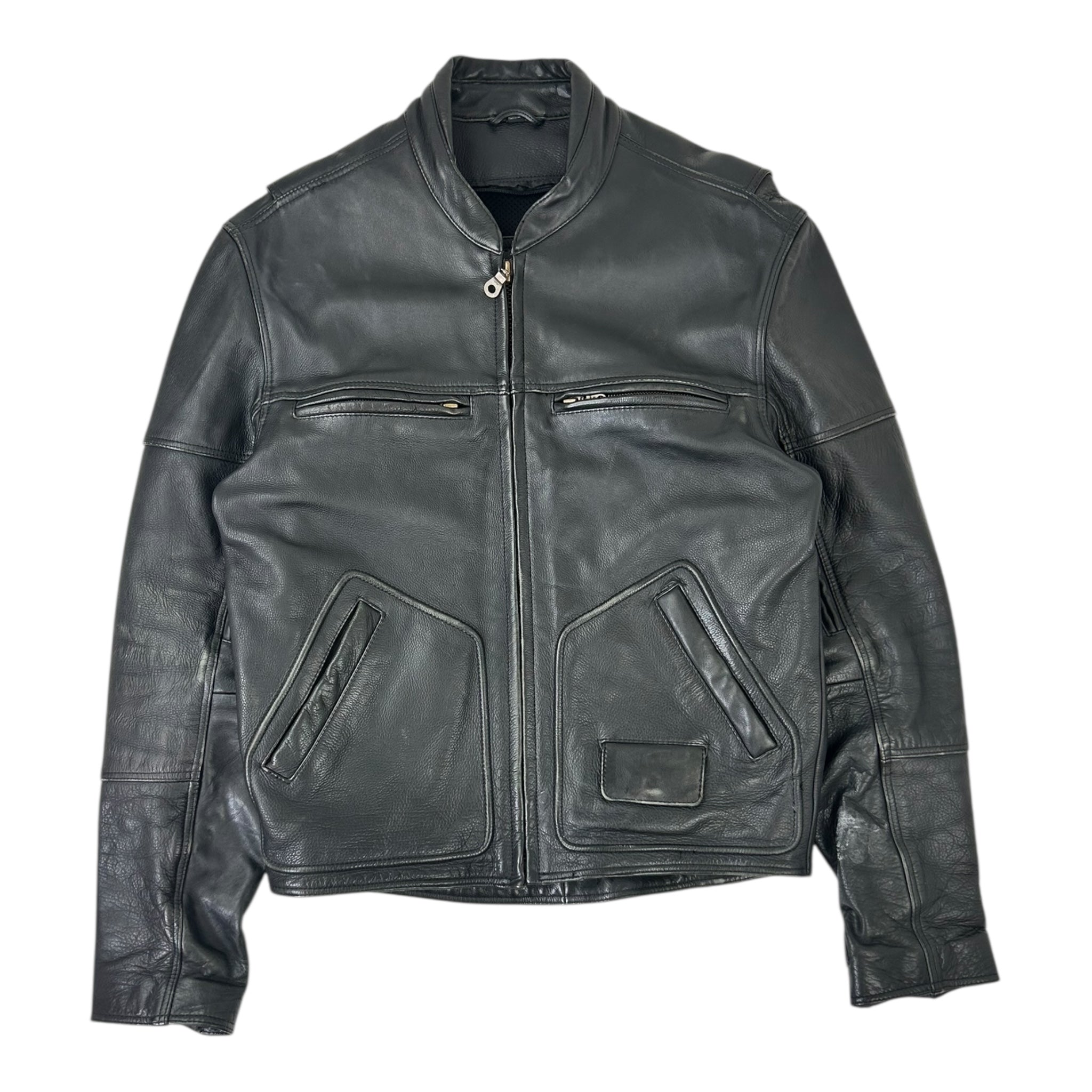 Vintage Leather Biker Jacket