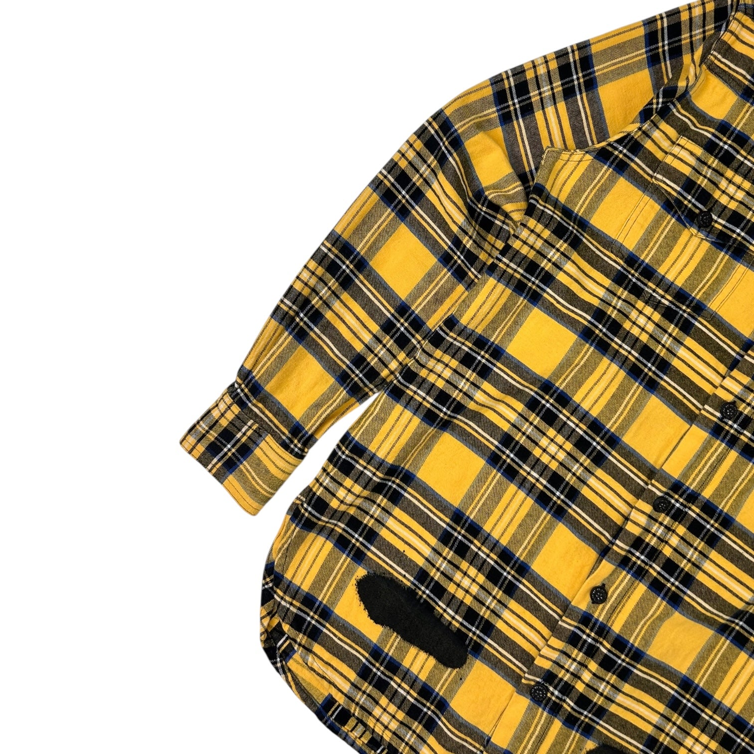 Off-White Spray Paint Flannel Yellow