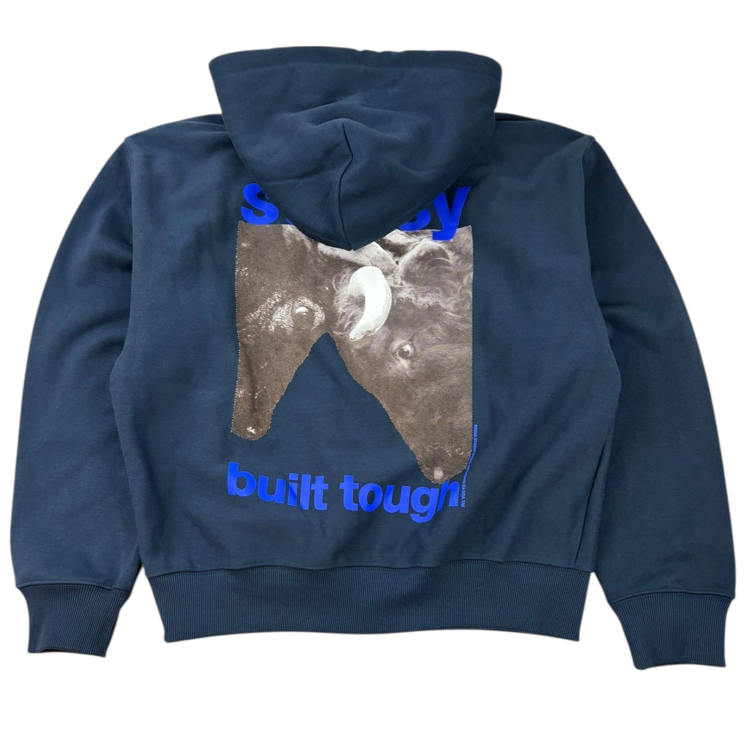 Stussy Built Tough Zip-Up Hoodie Navy