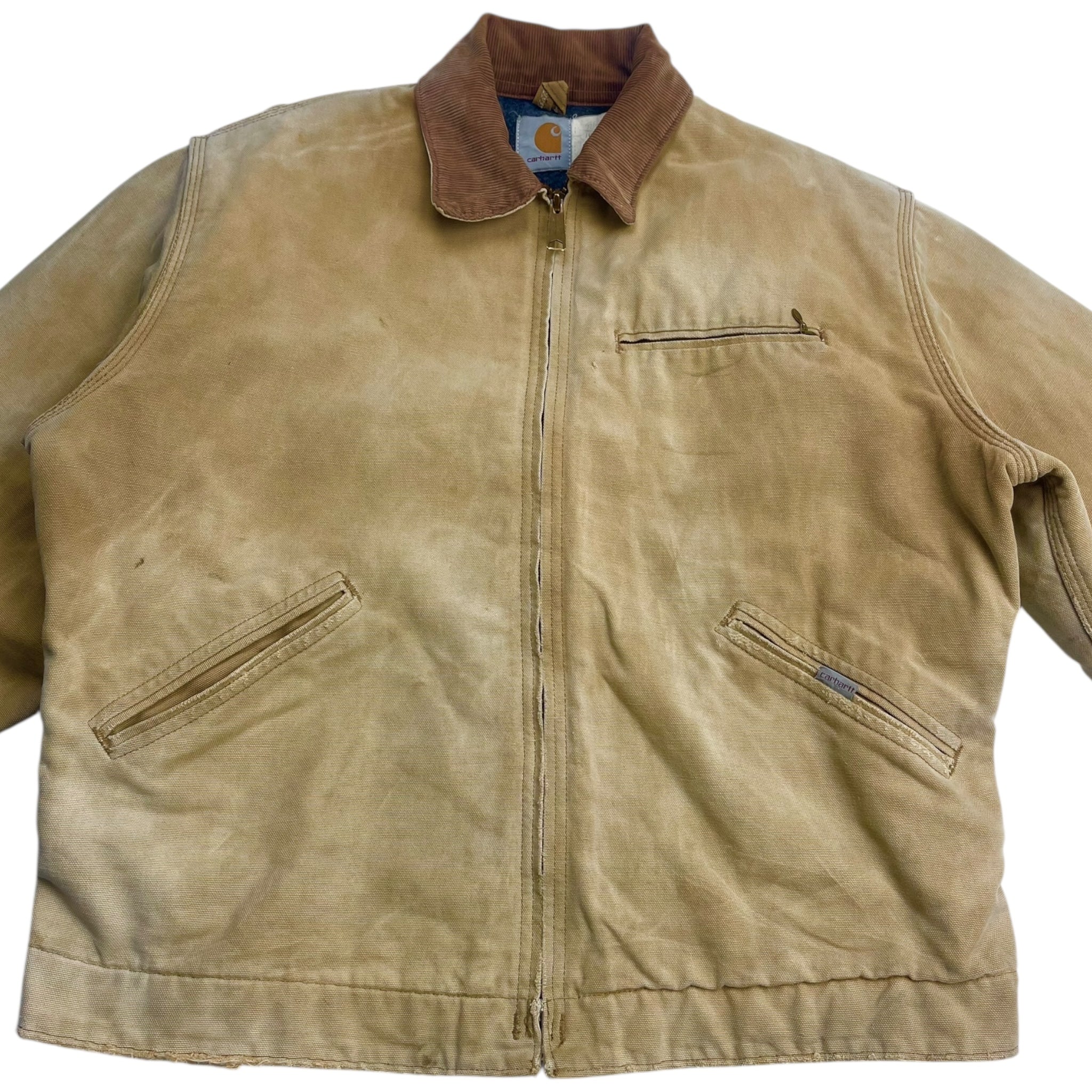 Vintage Carhartt Detroit Workwear Jacket Faded Tan