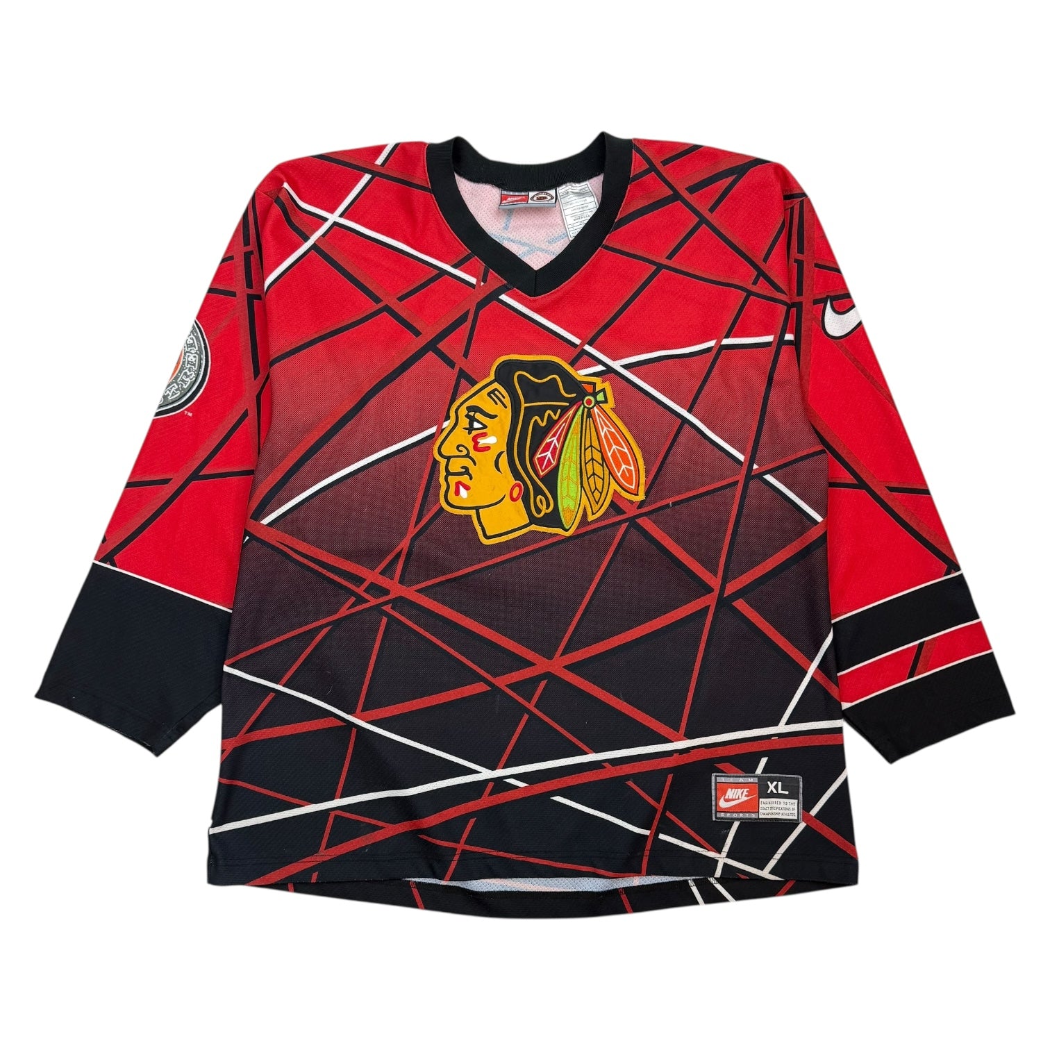 Vintage Nike NHL Street Chicago Blackhawks Jersey Red