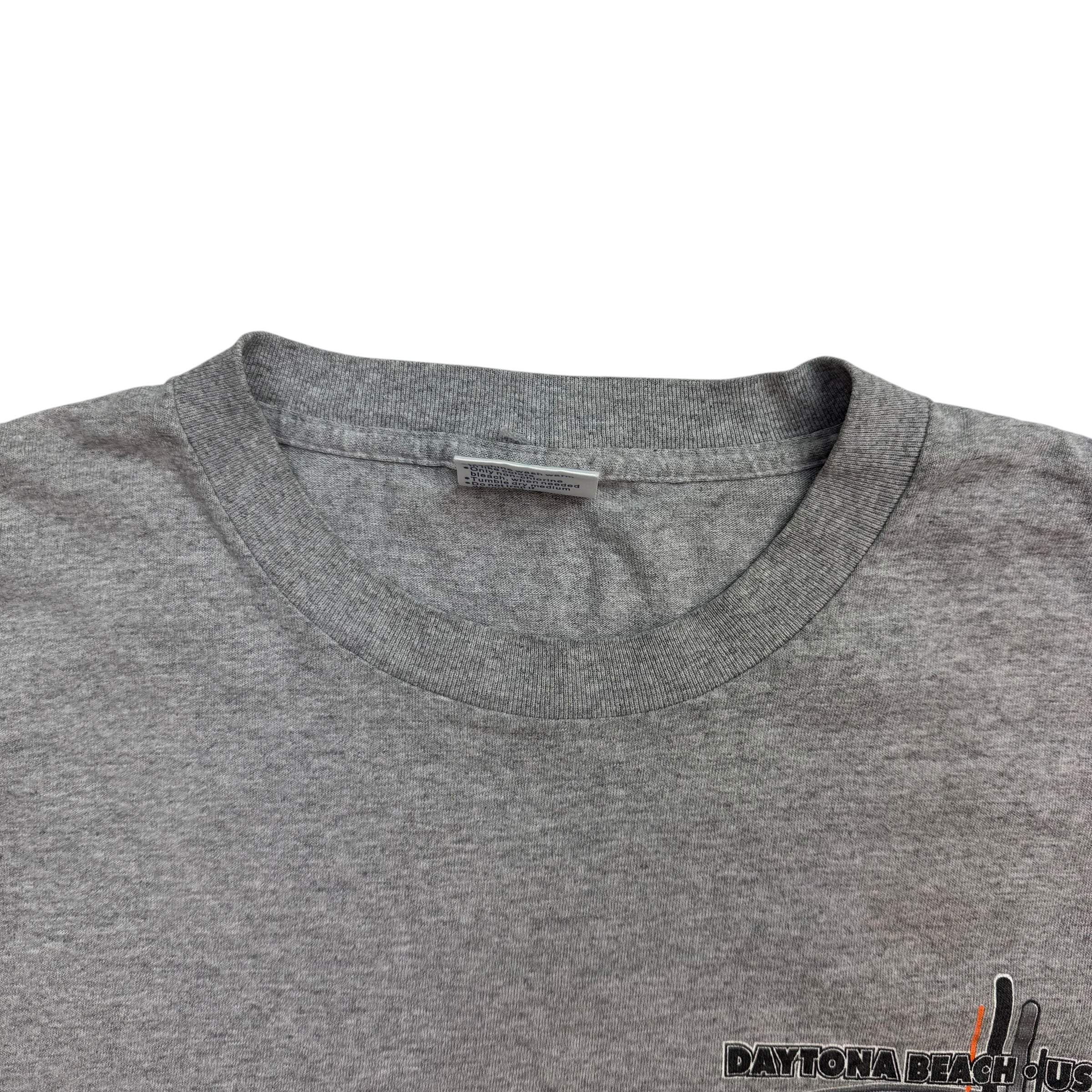 2001 Bike Week 60th Anniversary Daytona Beach Tee Grey