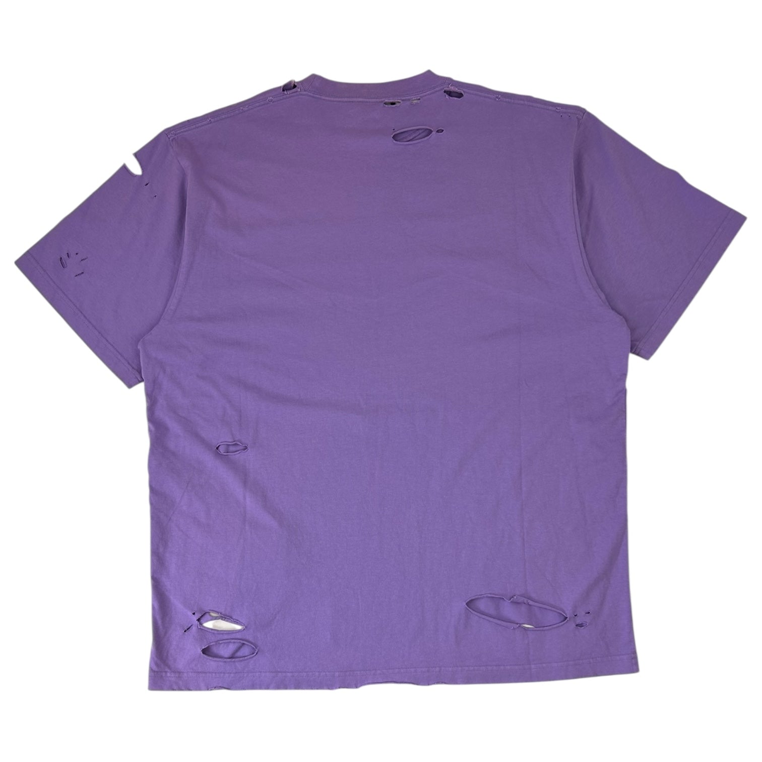 Balenciaga Destroyed T-Shirt Violet