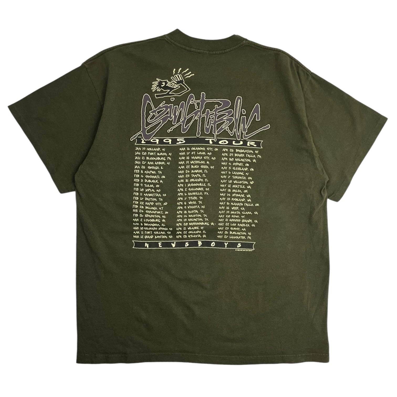 1995 News Boys “Going Public” Tour T-Shirt