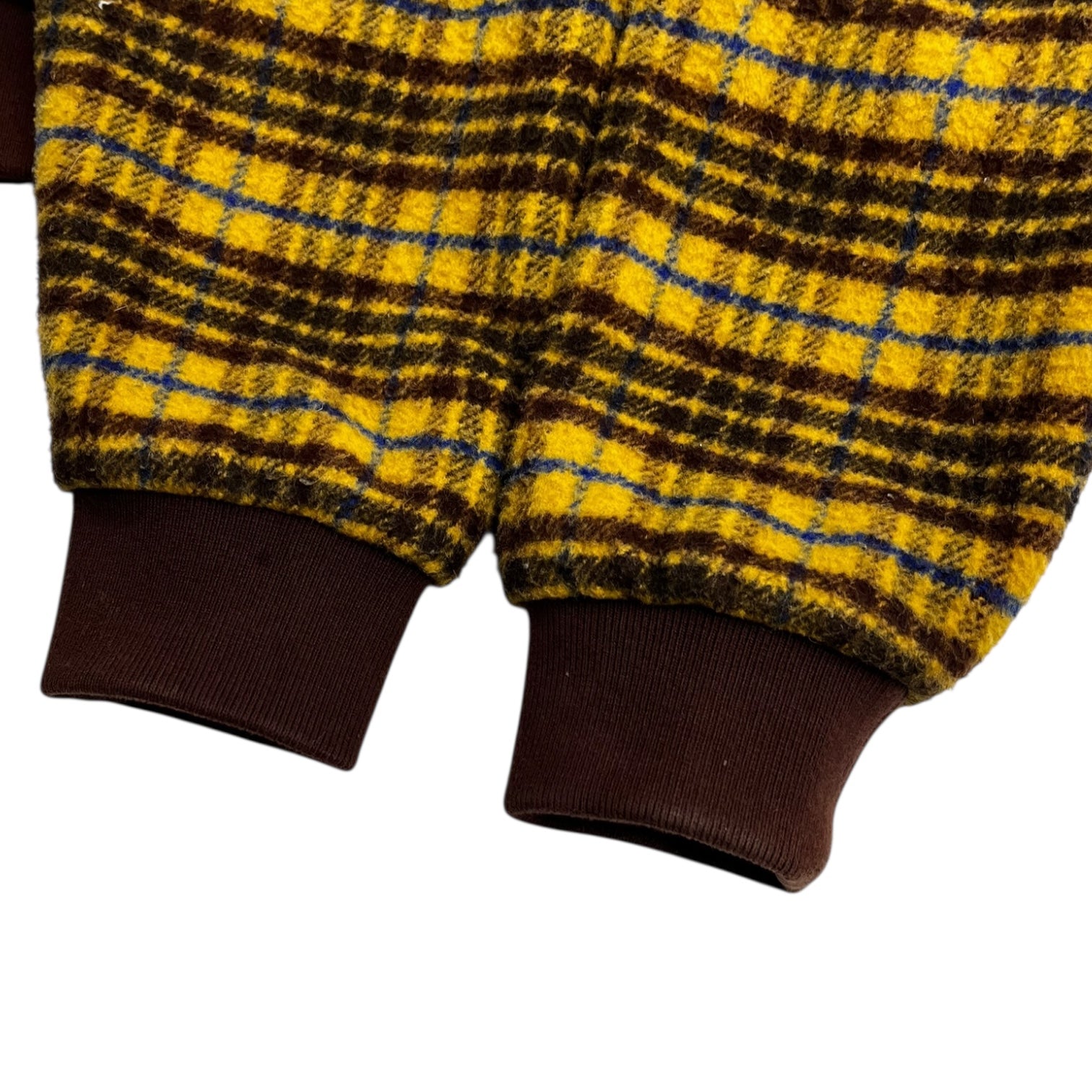 Supreme Plaid Wool Hooded Work Jacket Brown