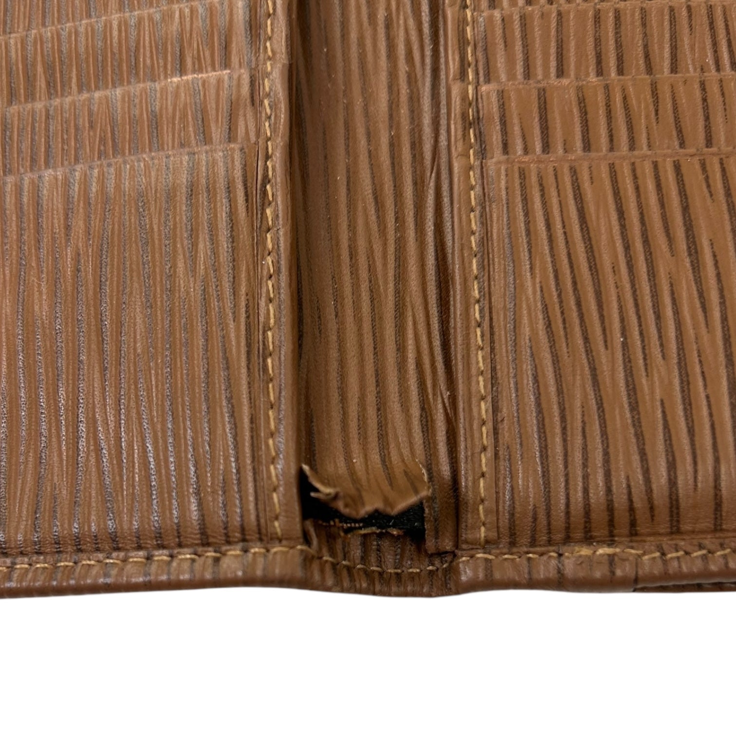 Vintage Fendi Leather Wallet Light Brown