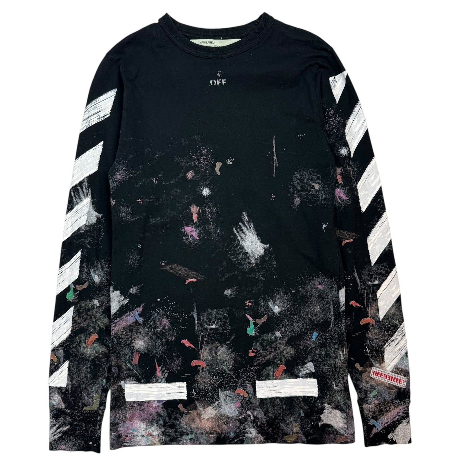 Off-White Galaxy Brushed L/S Tee Black
