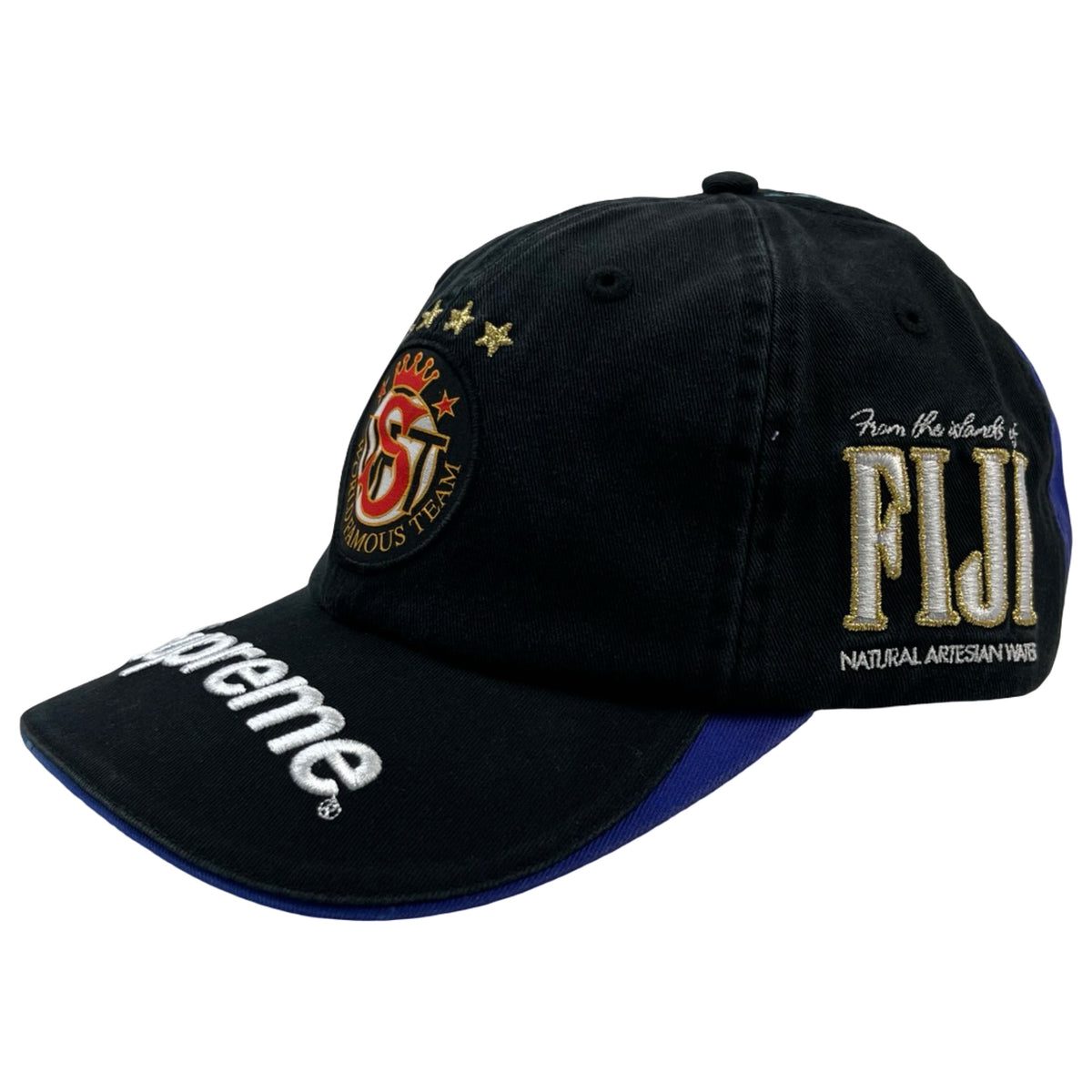 Supreme x Fiji 6-Panel Hat Black