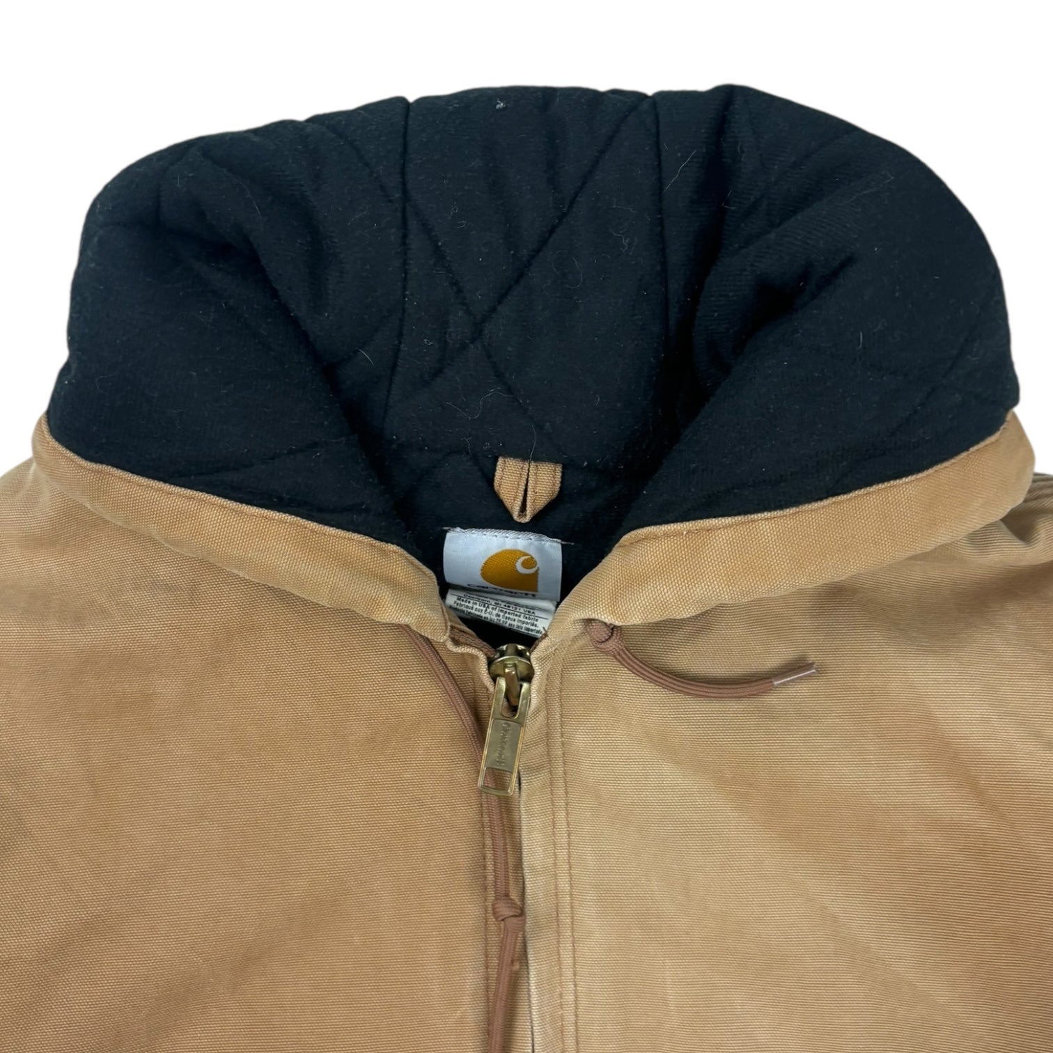 Vintage Carhartt Hooded Work Jacket Tan