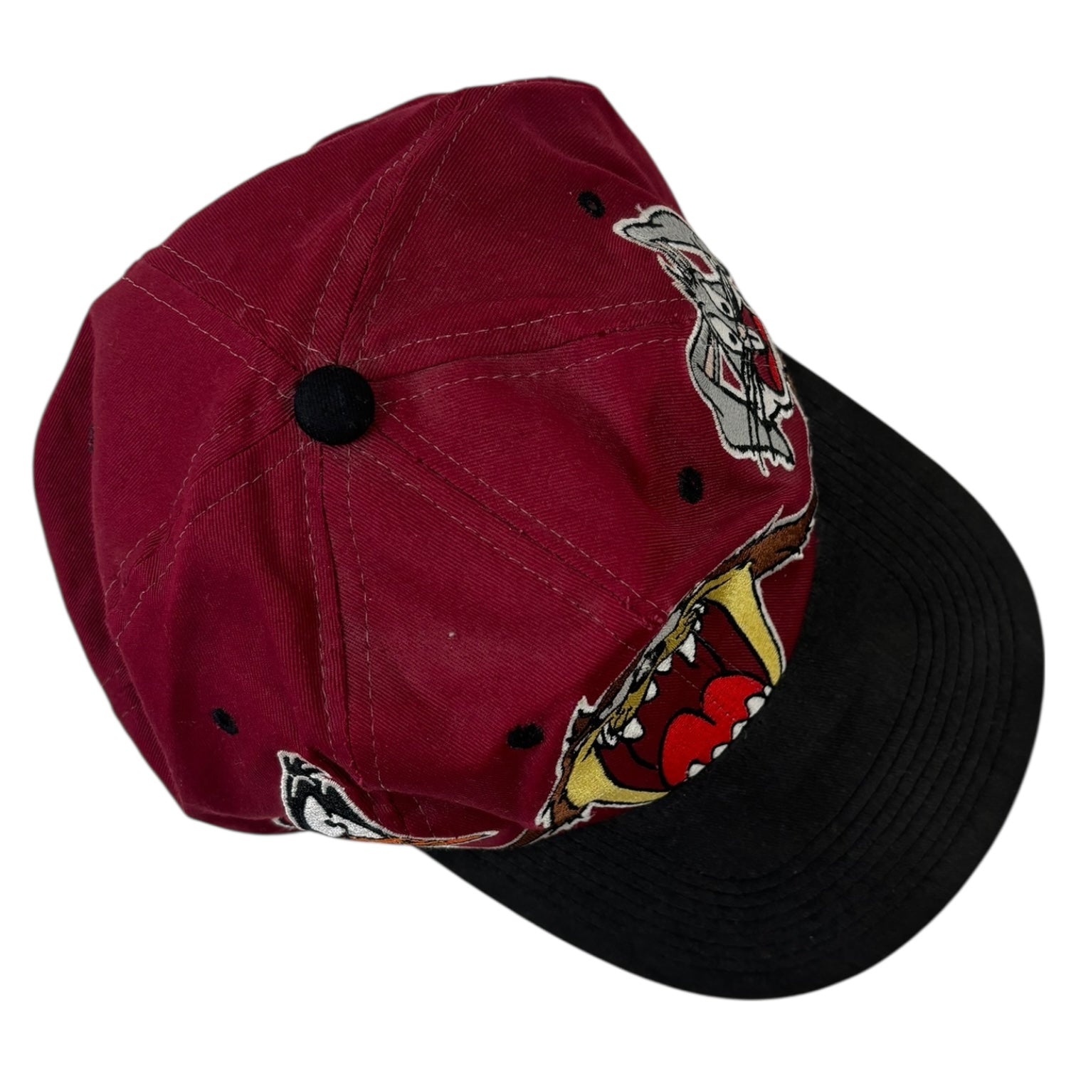 Vintage Looney Tunes Taz SnapBack Hat Maroon