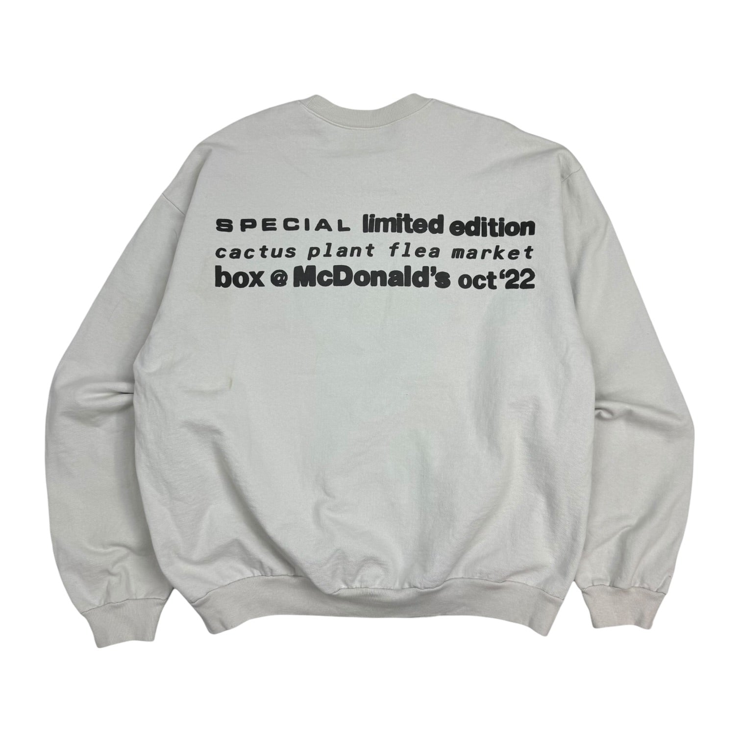 Cactus Plant Flea Market x McDonald’s Cactus Buddy! Crewneck Cement