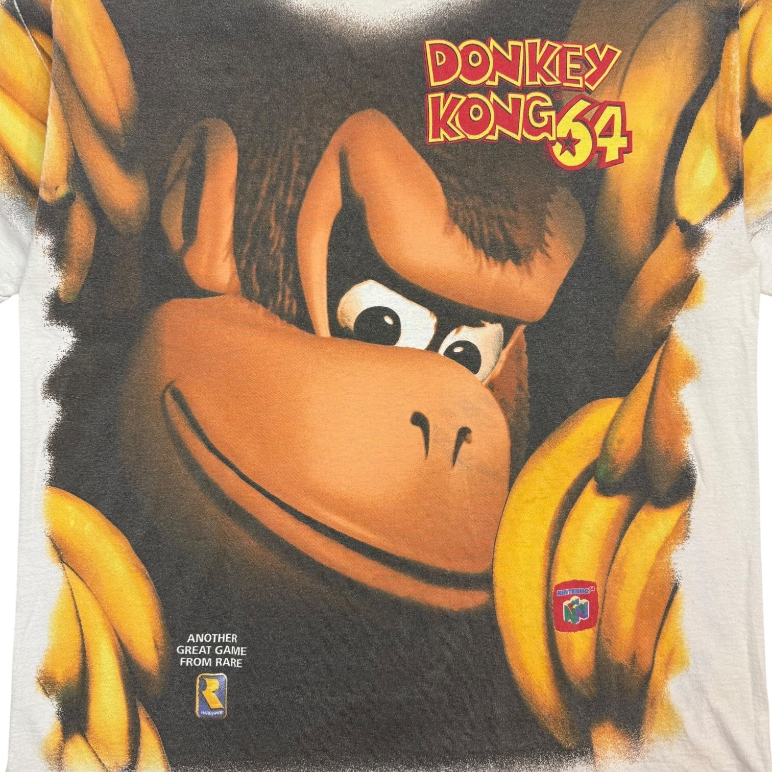 1990s Donkey Kong 64 AOP Promo Tee White