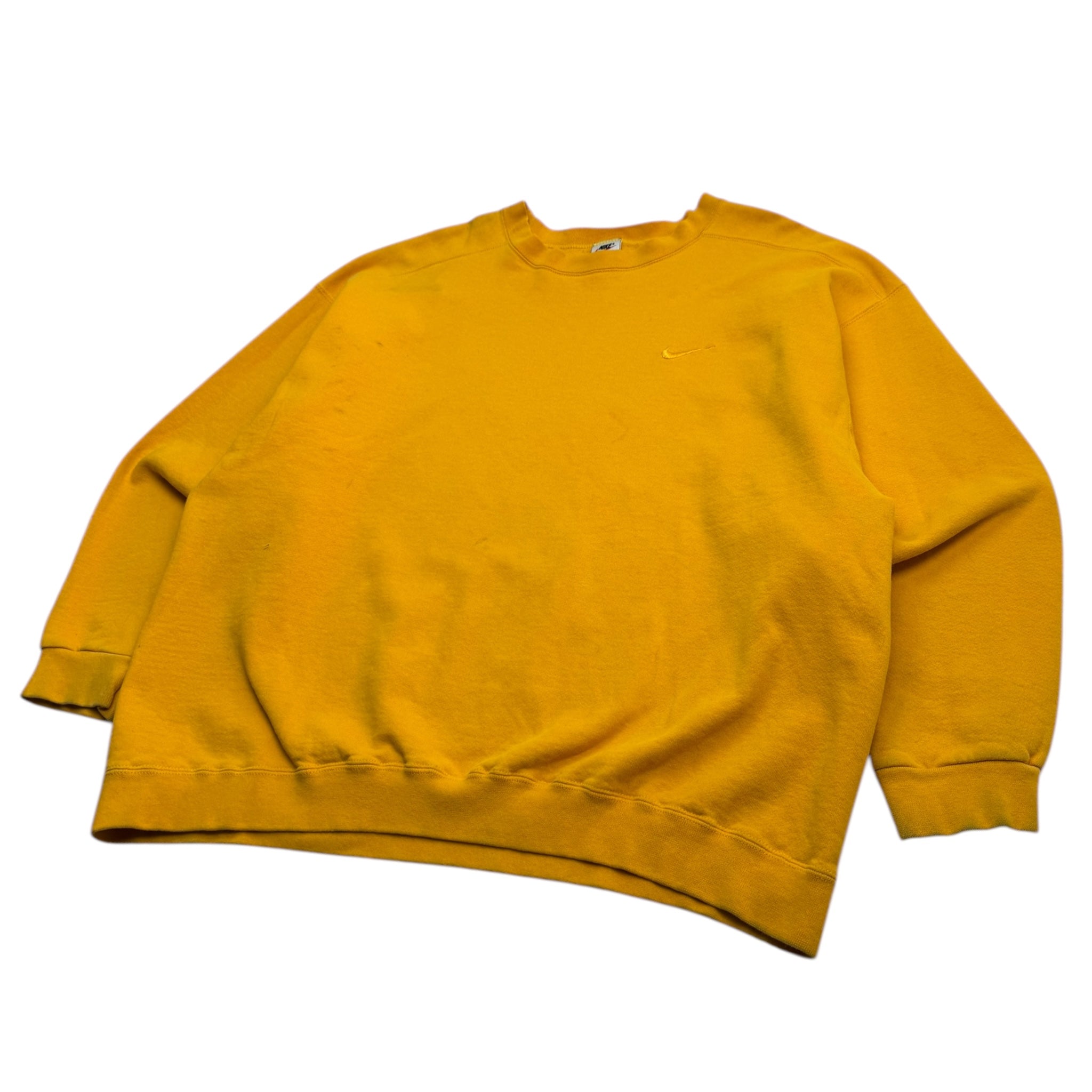 Vintage Nike Tonal Pocket Swoosh Crewneck Yellow
