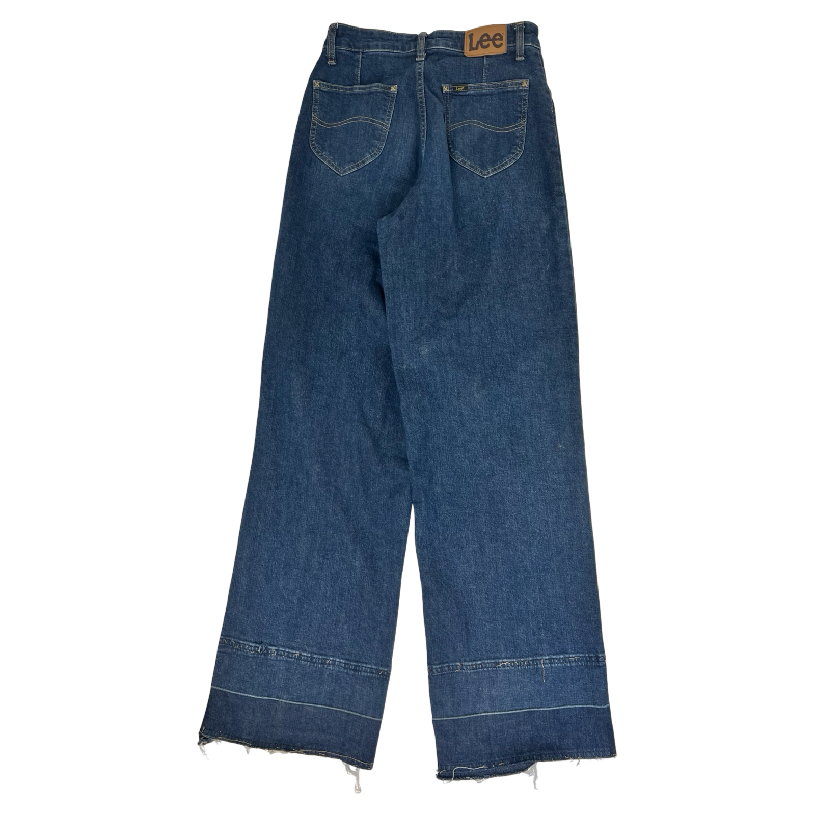 (W) Lee Stella High Rise WideLeg Denim Jeans Dark Blue