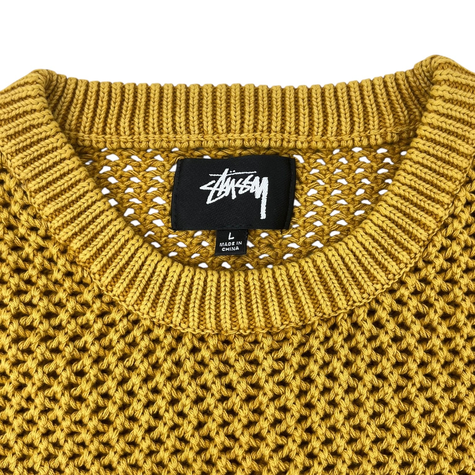 Stussy Loose Gauge Knit Yellow