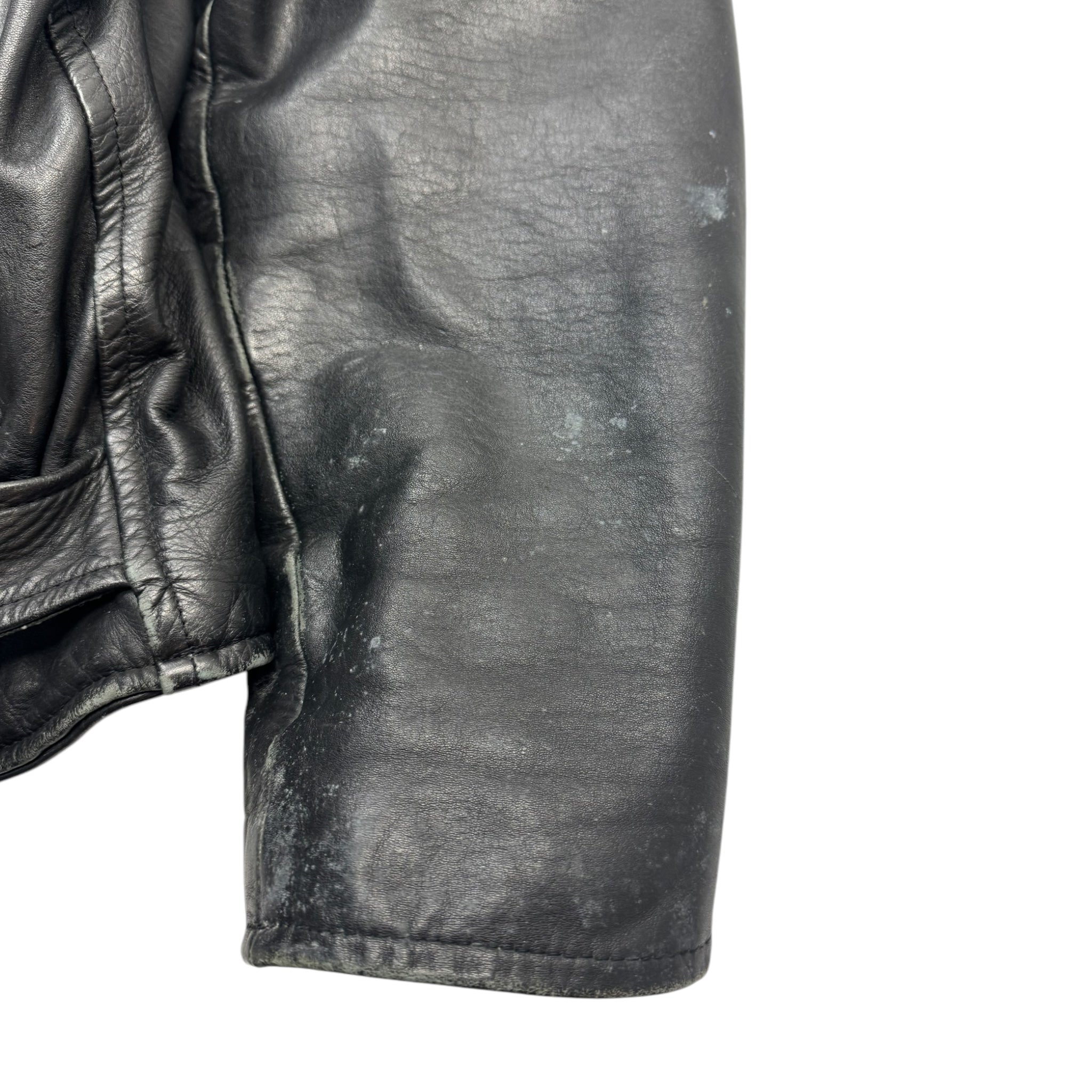 Vintage Biker Moto Leather Jacket