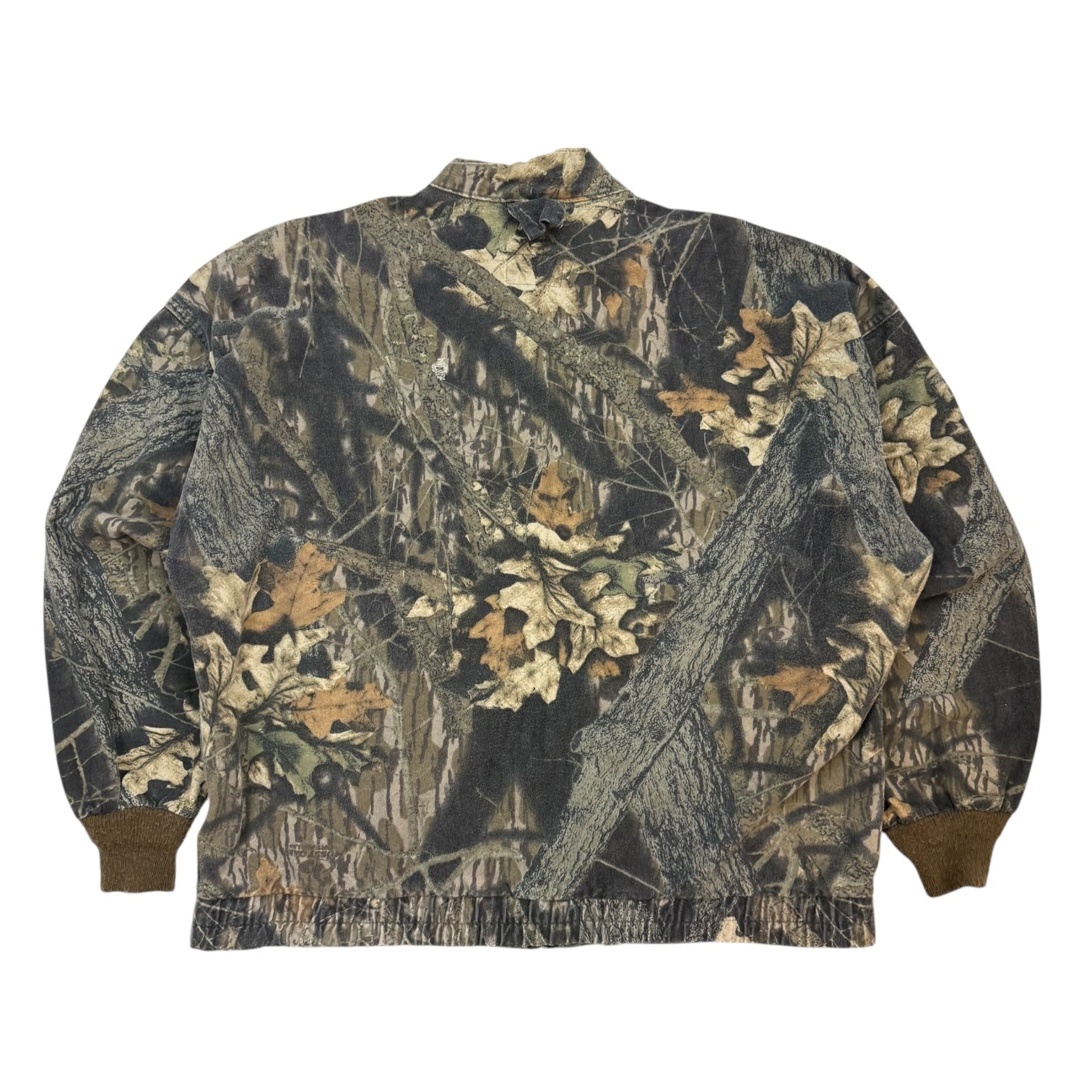 Vintage Mossy Oak Zip Up Bomber Jacket Camo