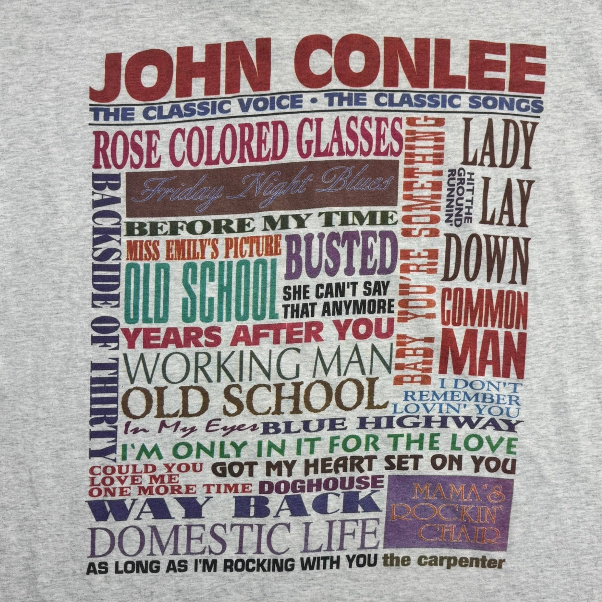 1996 John Conlee Greatest Hits T-Shirt