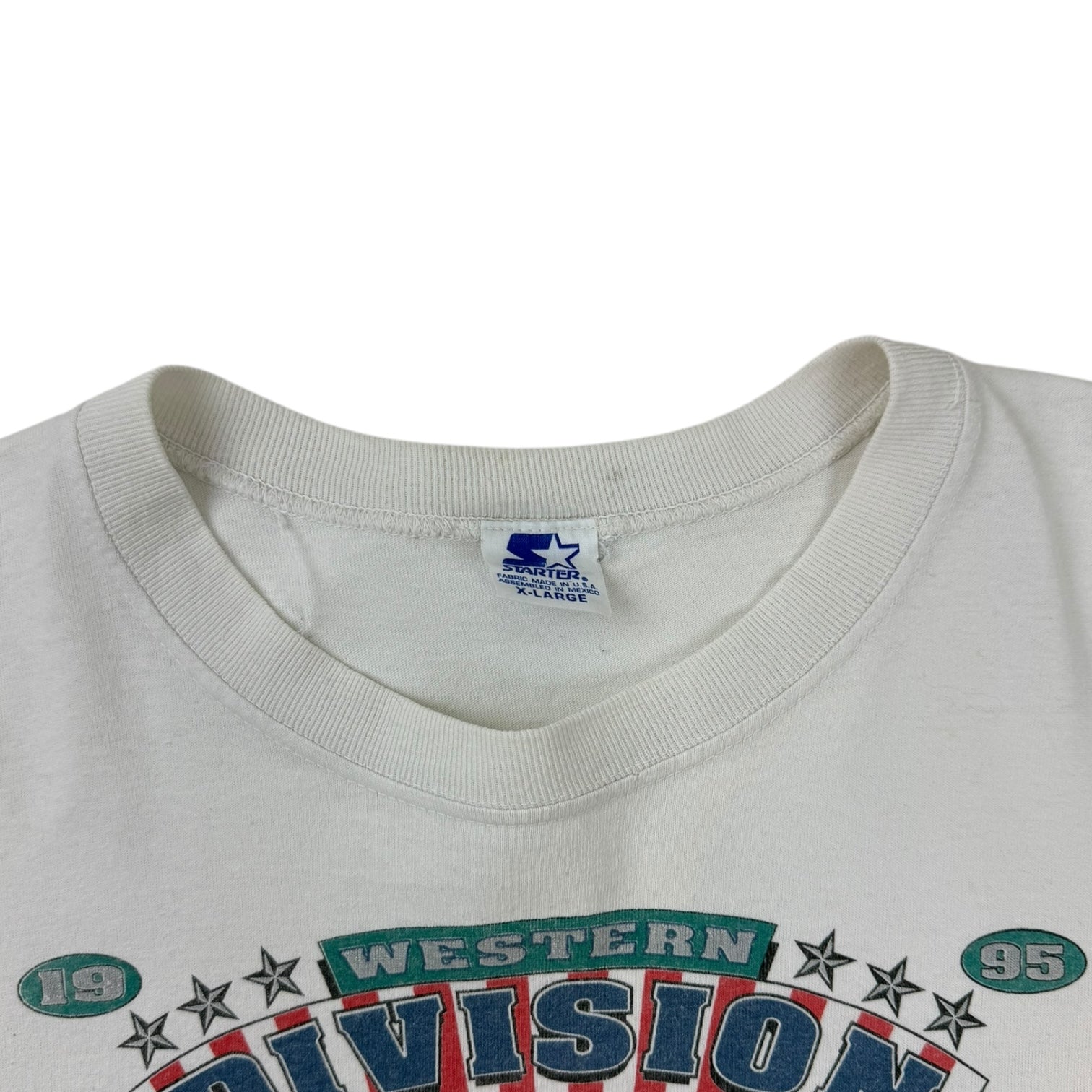1995 Seattle Mariners Western Div Champions T-Shirt White