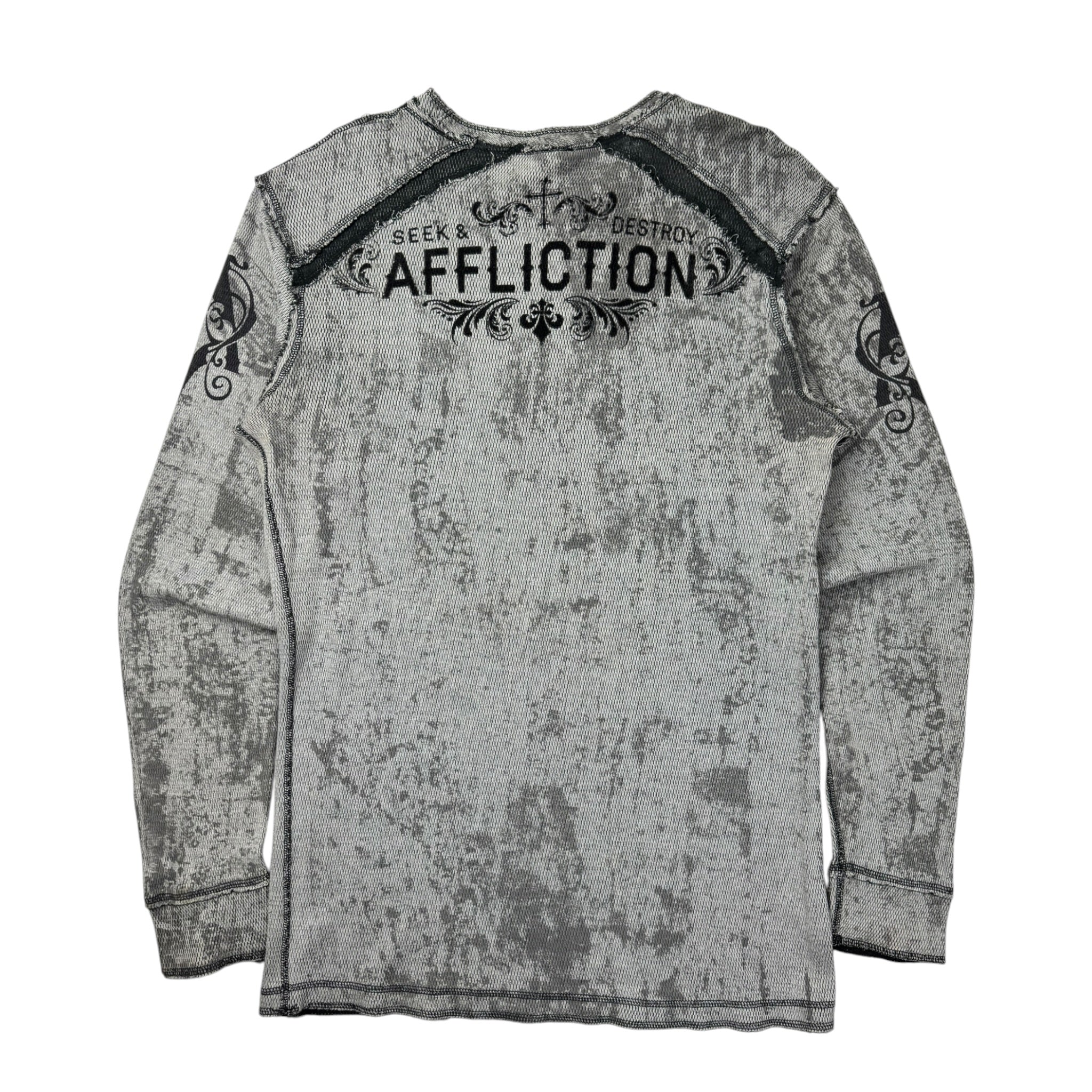 Y2K Affliction ‘Seek & Destroy’ Reversible Thermal Longsleeve
