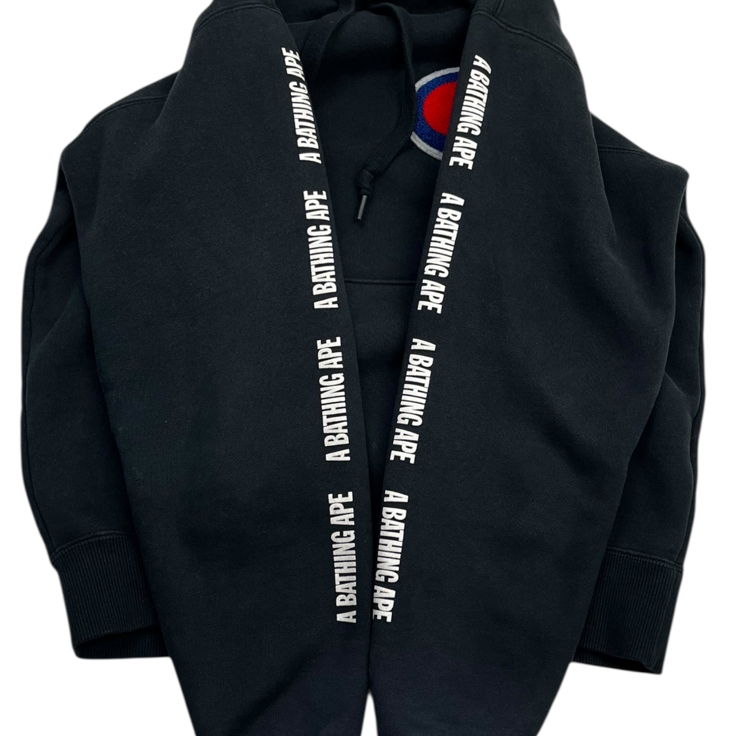 Bape X Champion Chenille Logo Hoodie Black