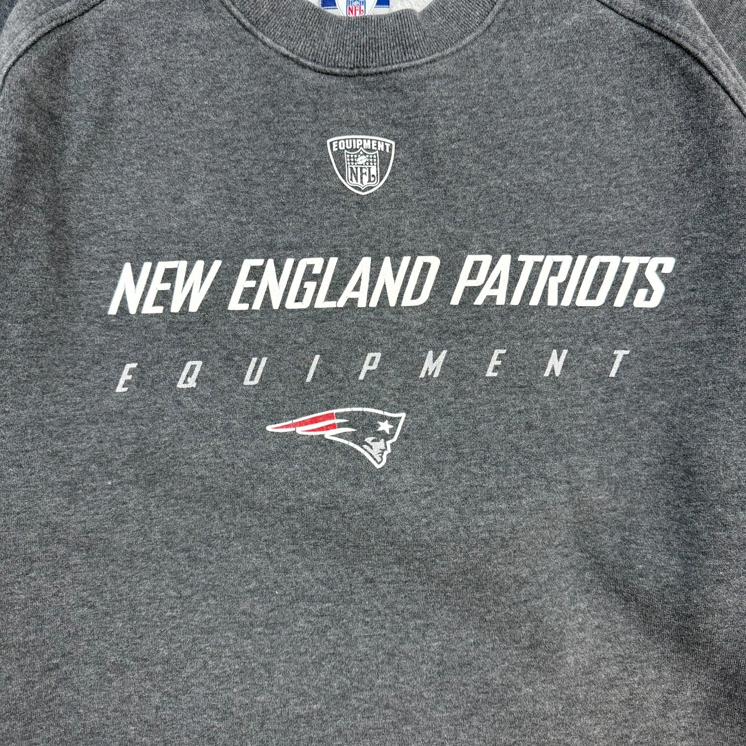 Vintage New England Patriots Crewneck Dark Grey
