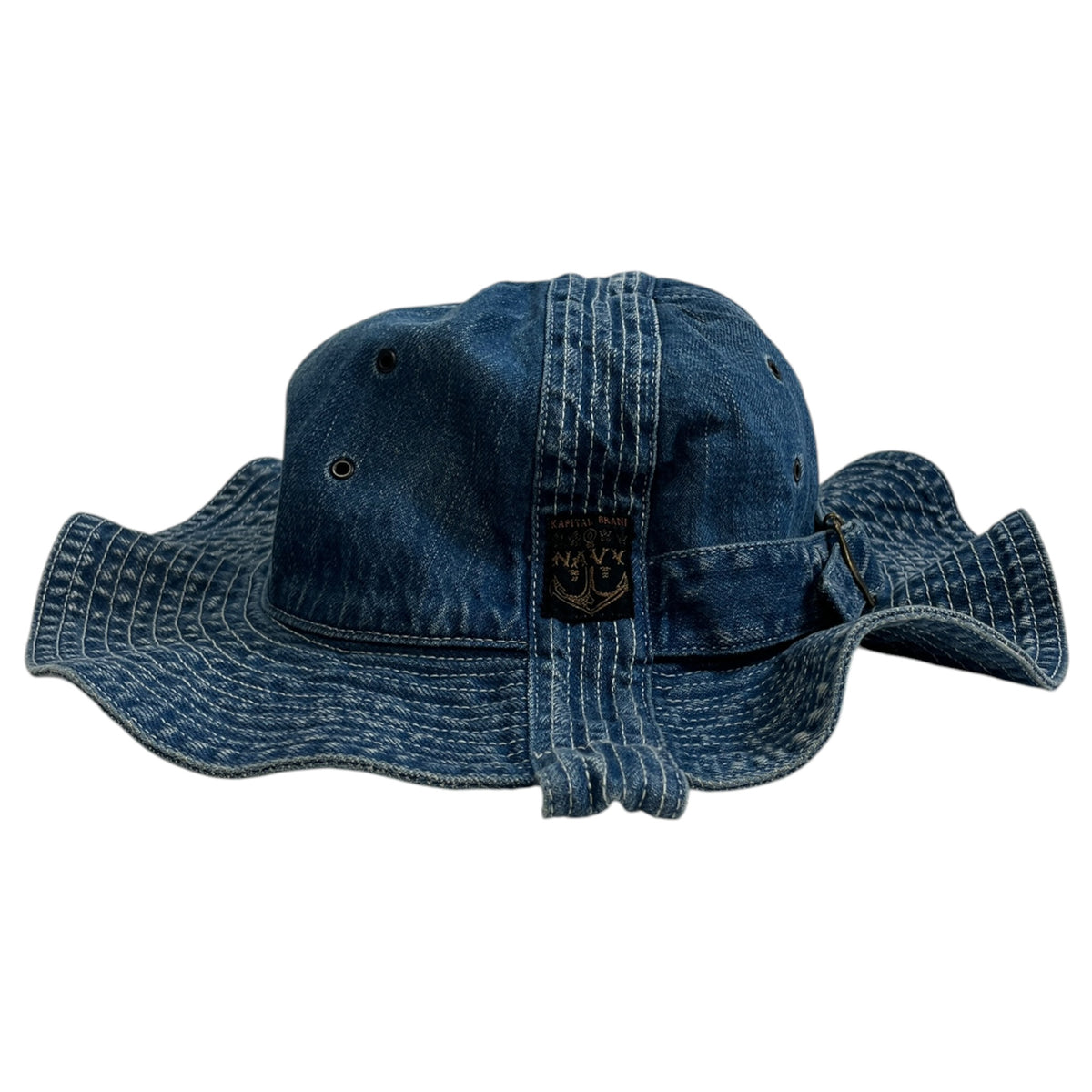 Kapital 11.5oz Denim "The Old Man and the Sea" Bucket Hat