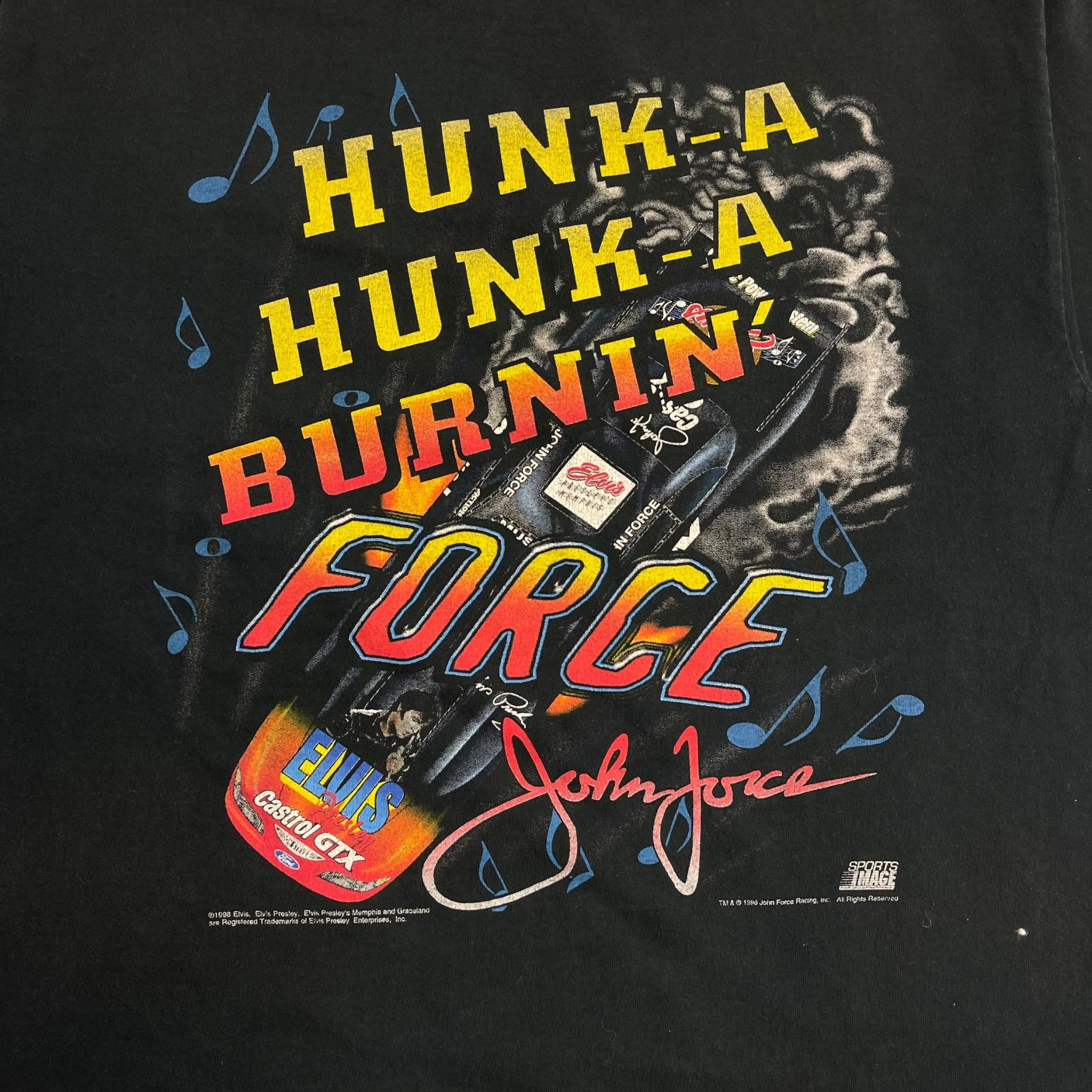 1998 Elvis Presley King of Rock and Roll Racing T-Shirt