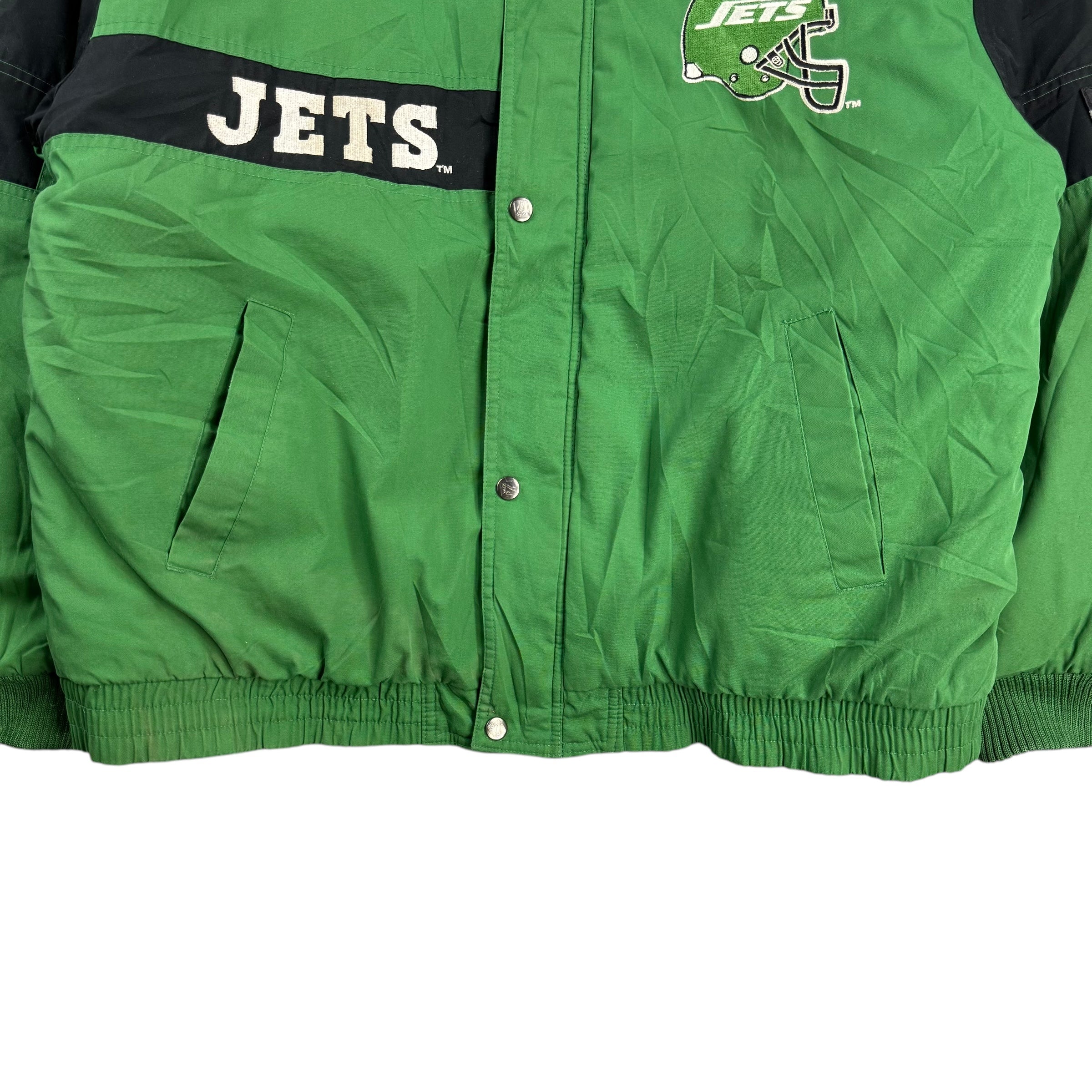 Vintage Logo 7 New York Jets Jacket Green