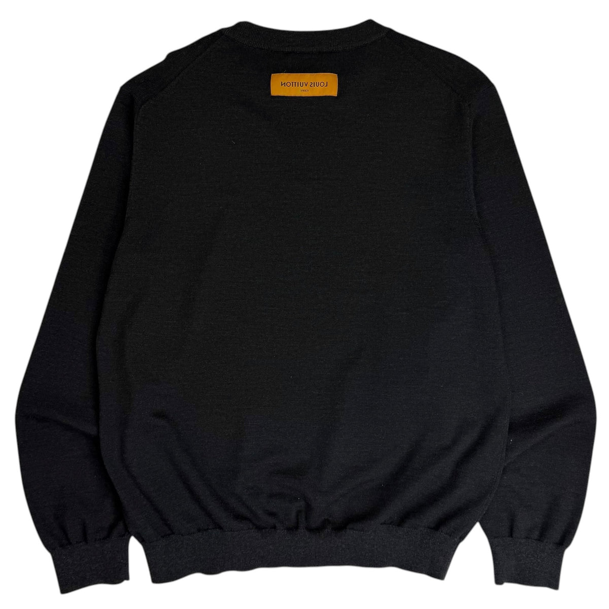 Louis Vuitton Virgil Abloh Uniforms Reverse Label Sweater Black