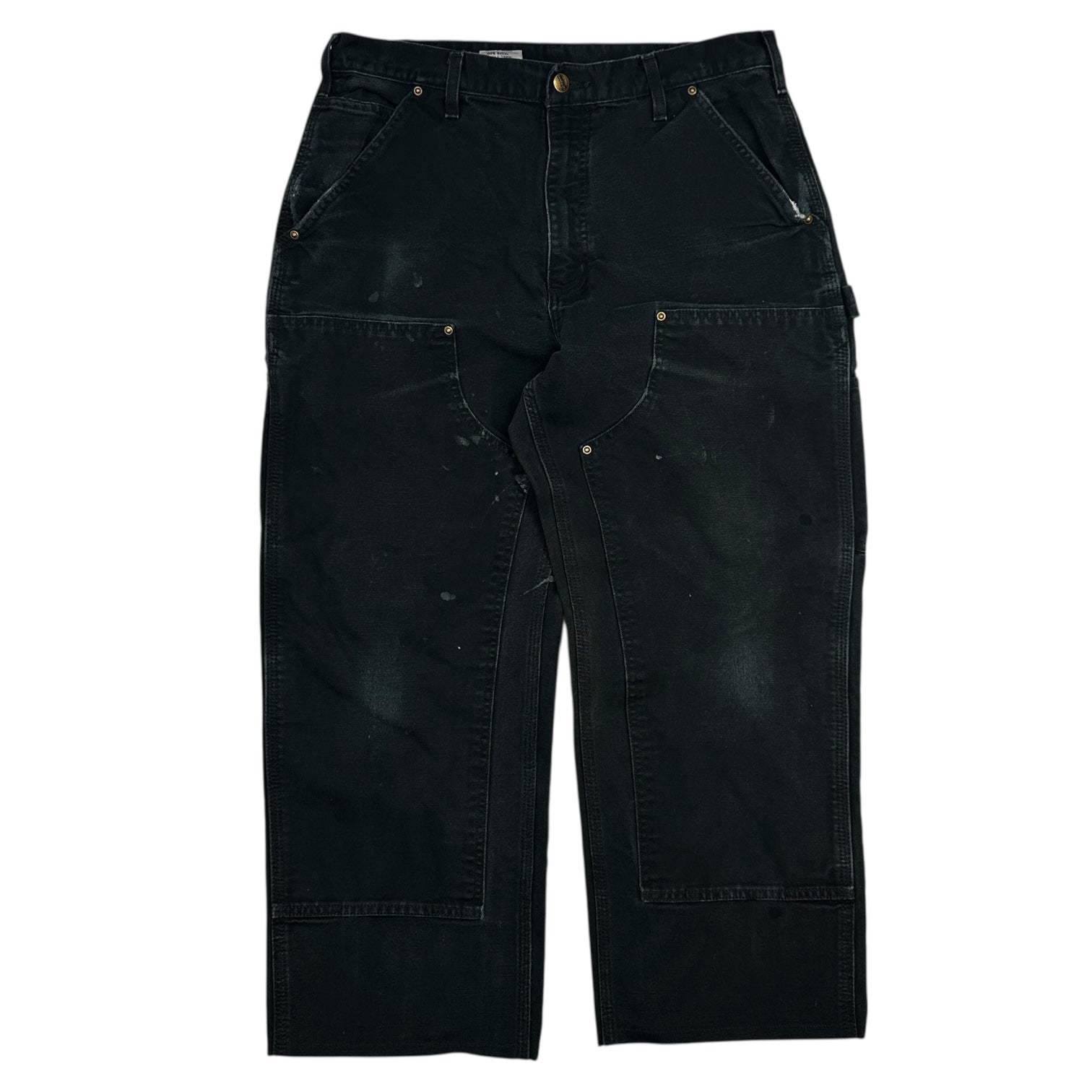 Vintage Carhartt Double Knee Cargo Pants Black