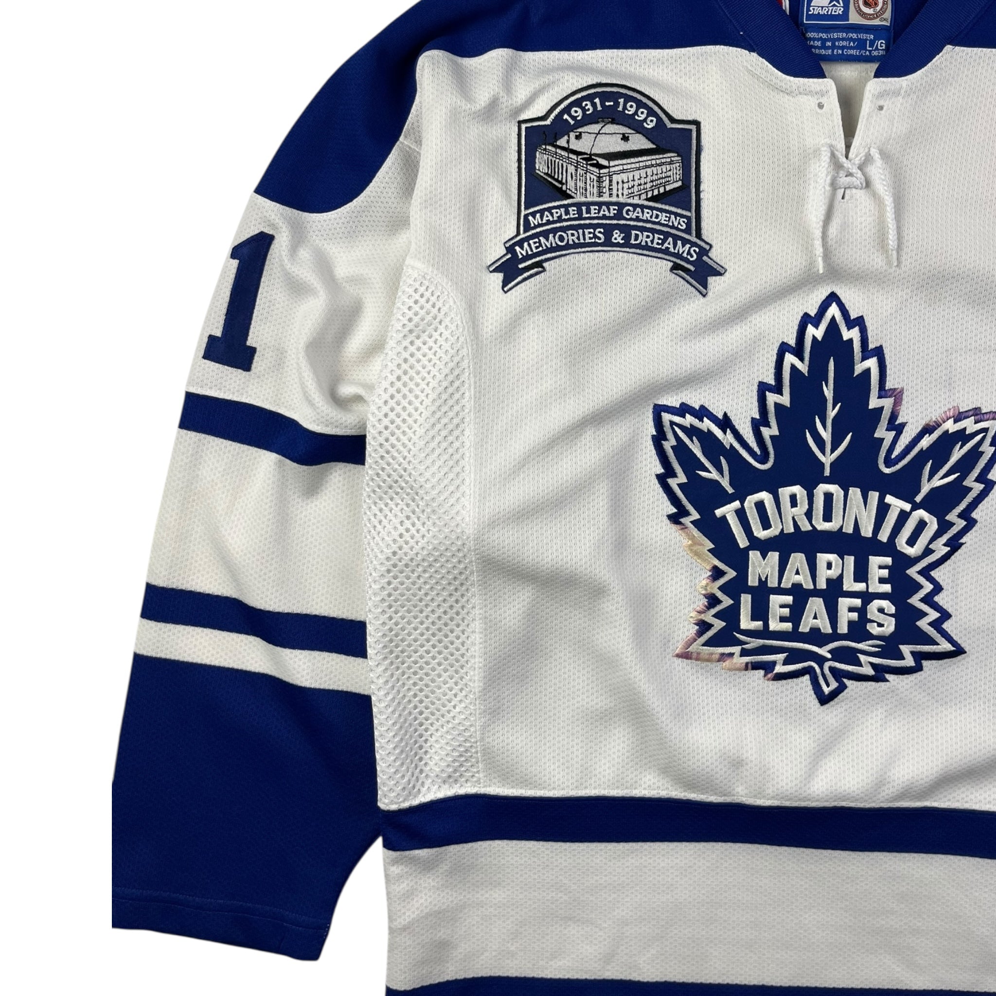 1999 Toronto Maple Leafs Curtis Joseph Gardens Starter Jersey