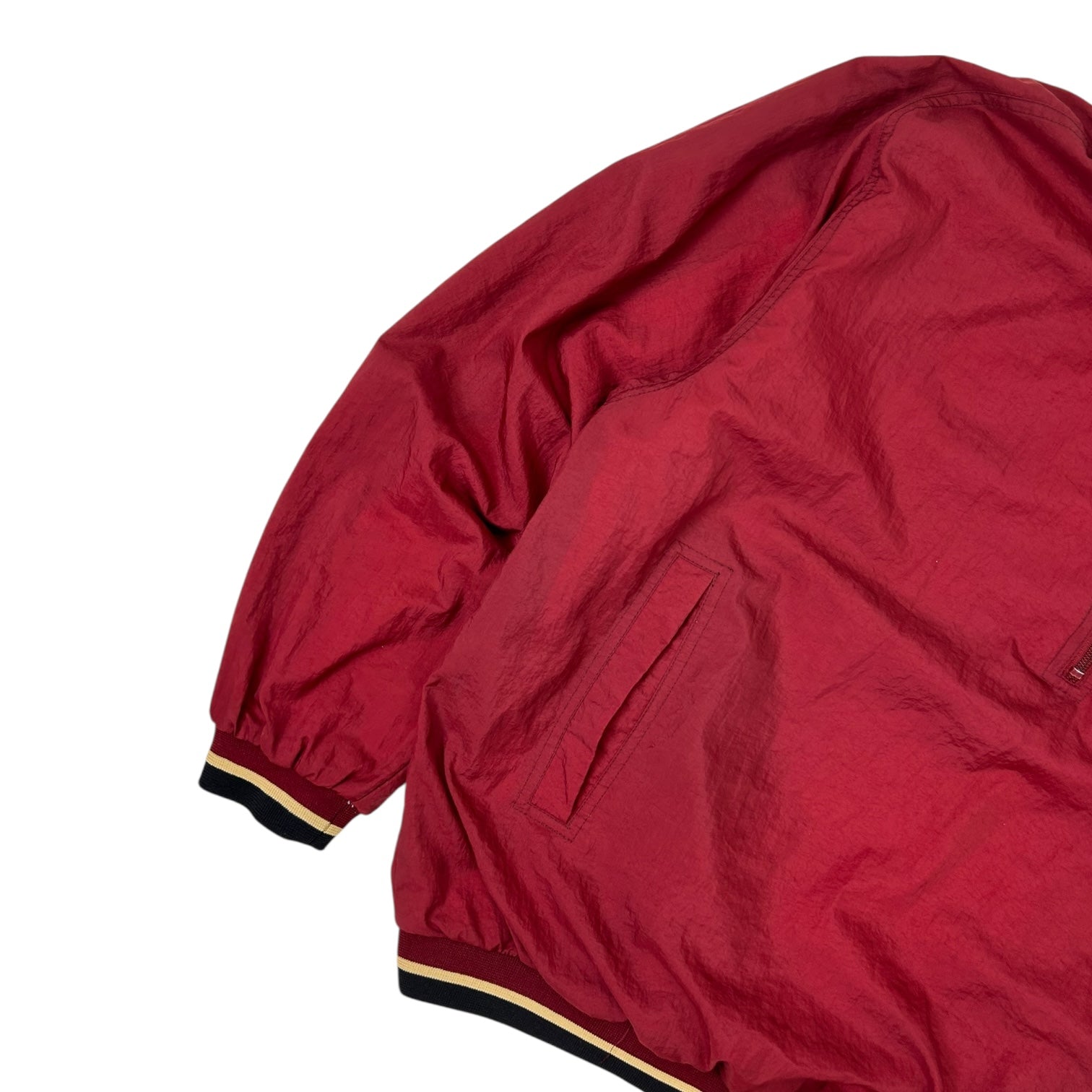Vintage Nike Spell-Out Quarter Zip Jacket Red
