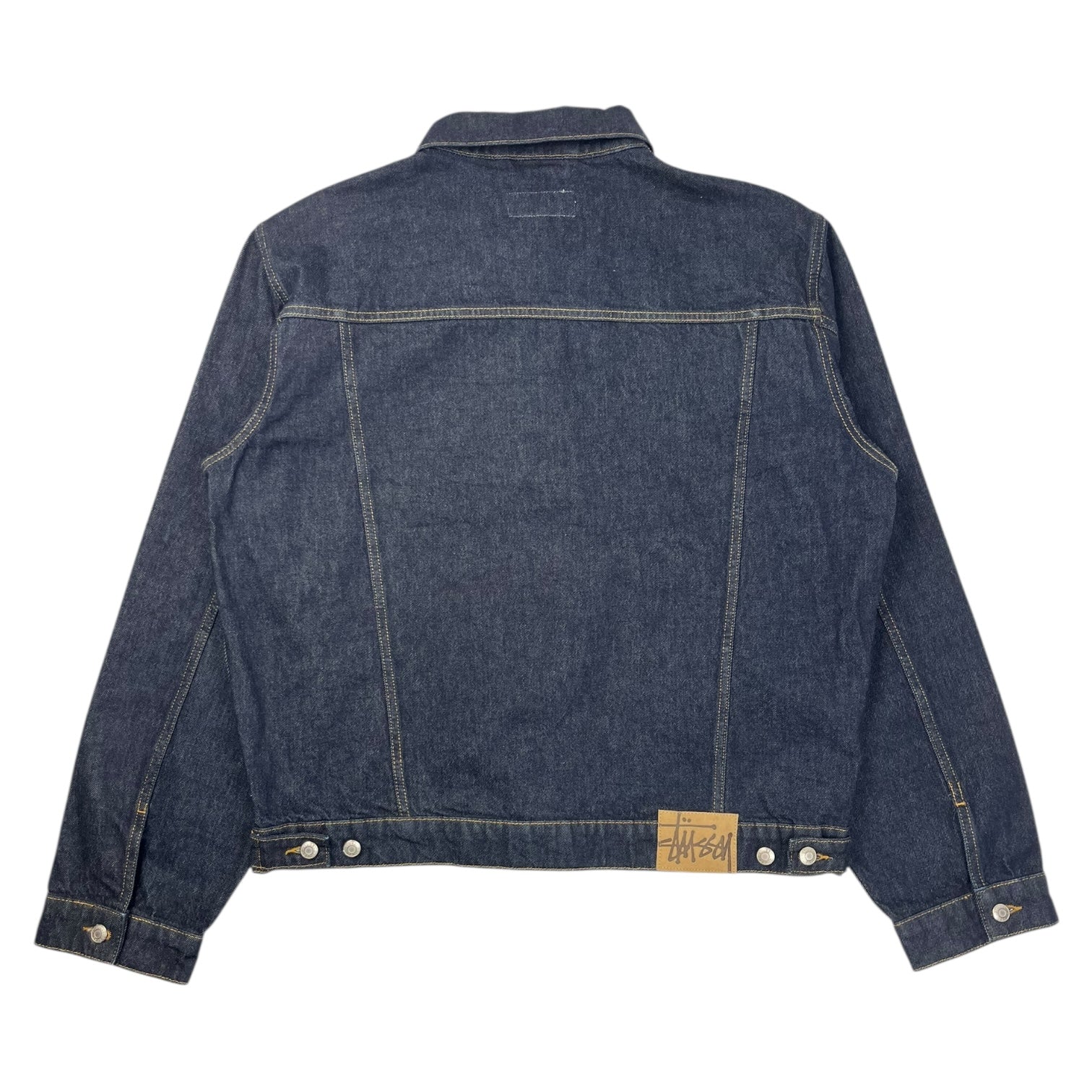 Stussy Trucker Jacket Denim Rinsed Indigo