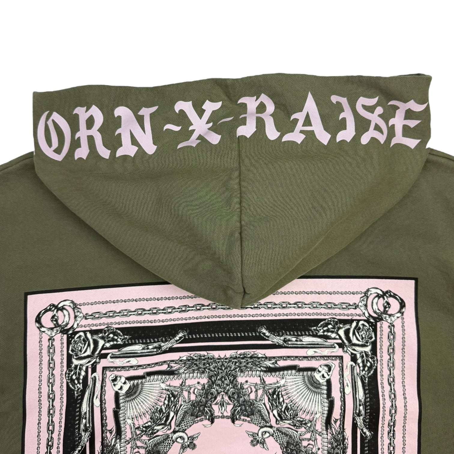 Born X Raised Flag Hoodie Olive Green
