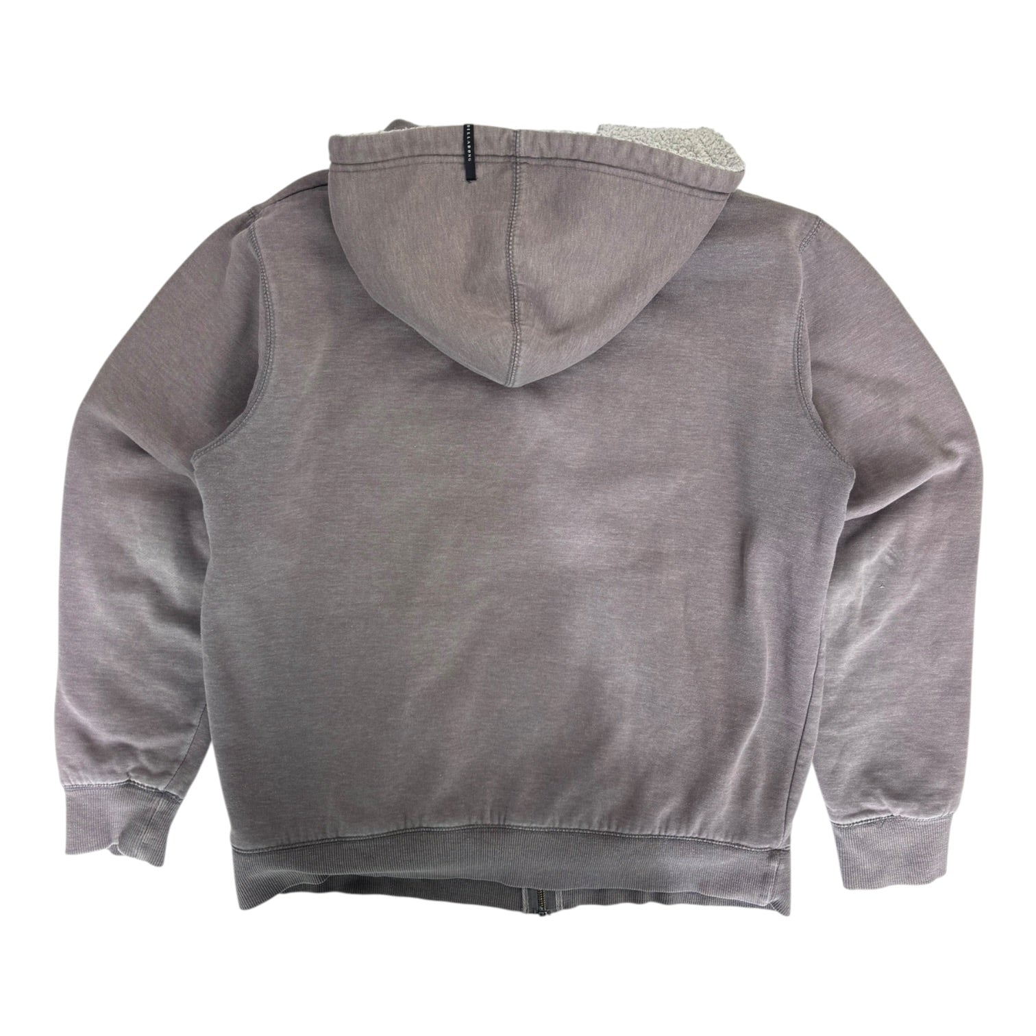 (W) Vintage Y2K Billabong Sherpa Lined Hoodie Grey