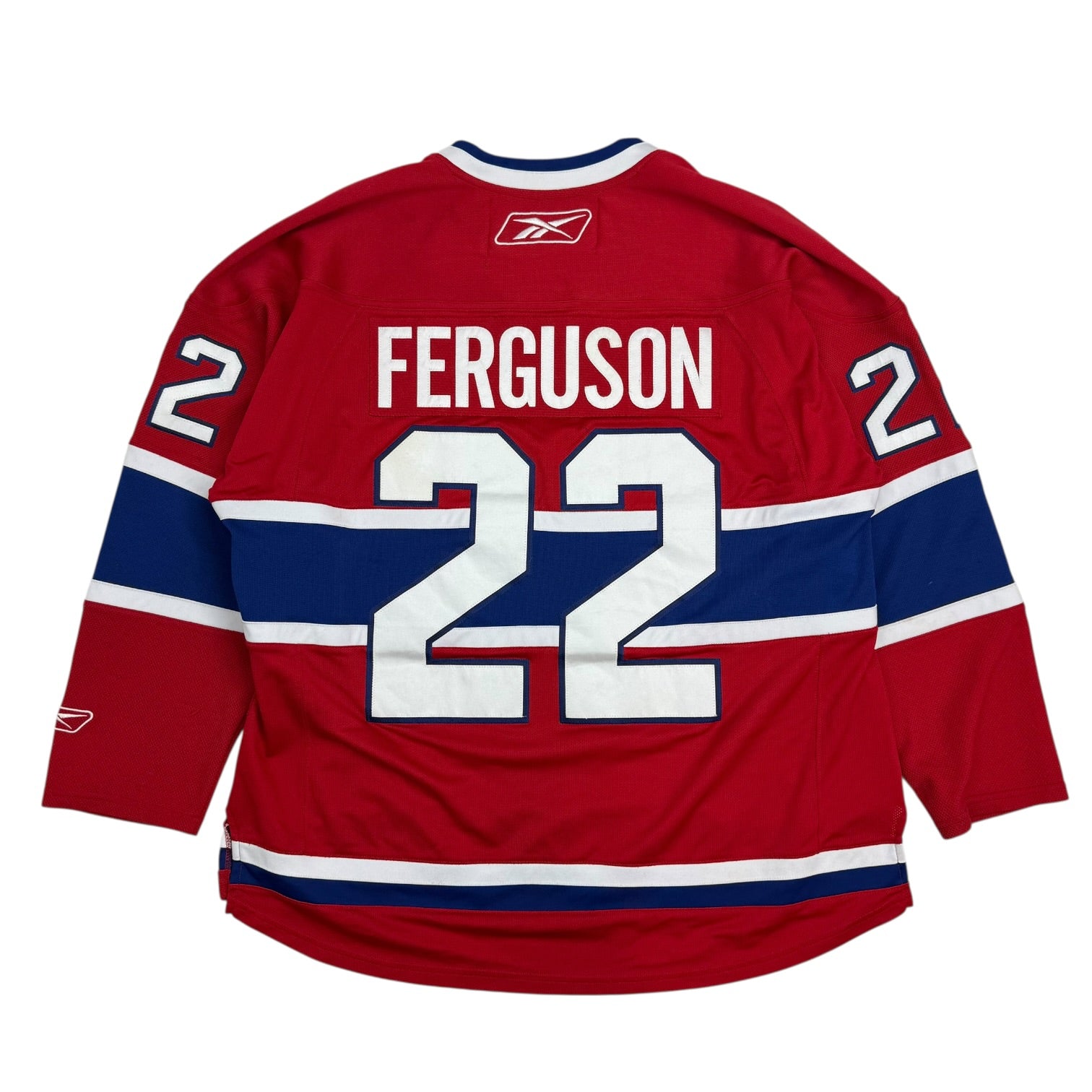 Vintage Reebok Montreal Canadiens John Ferguson Home Jersey Red