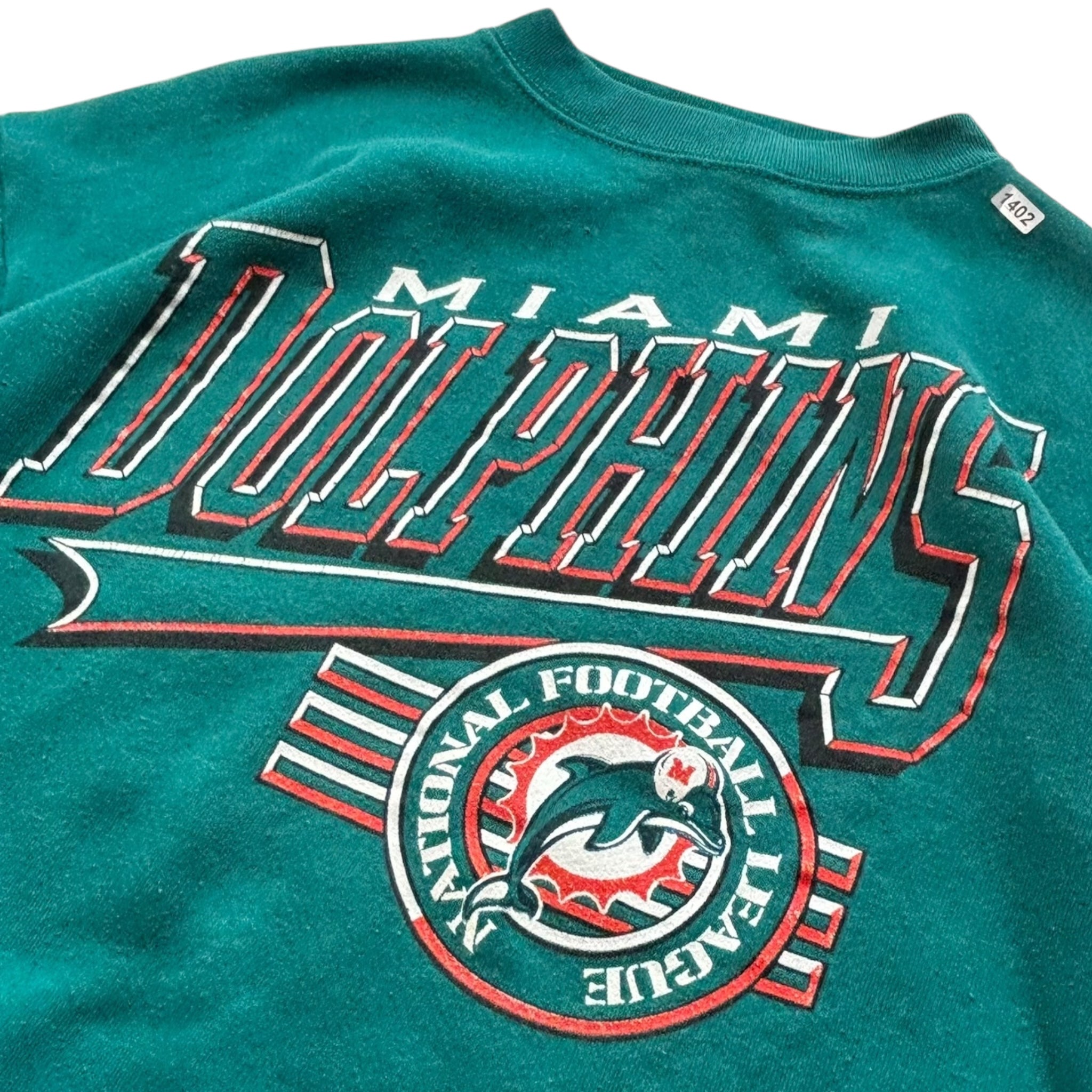 Vintage Miami Dolphins Crewneck Aqua