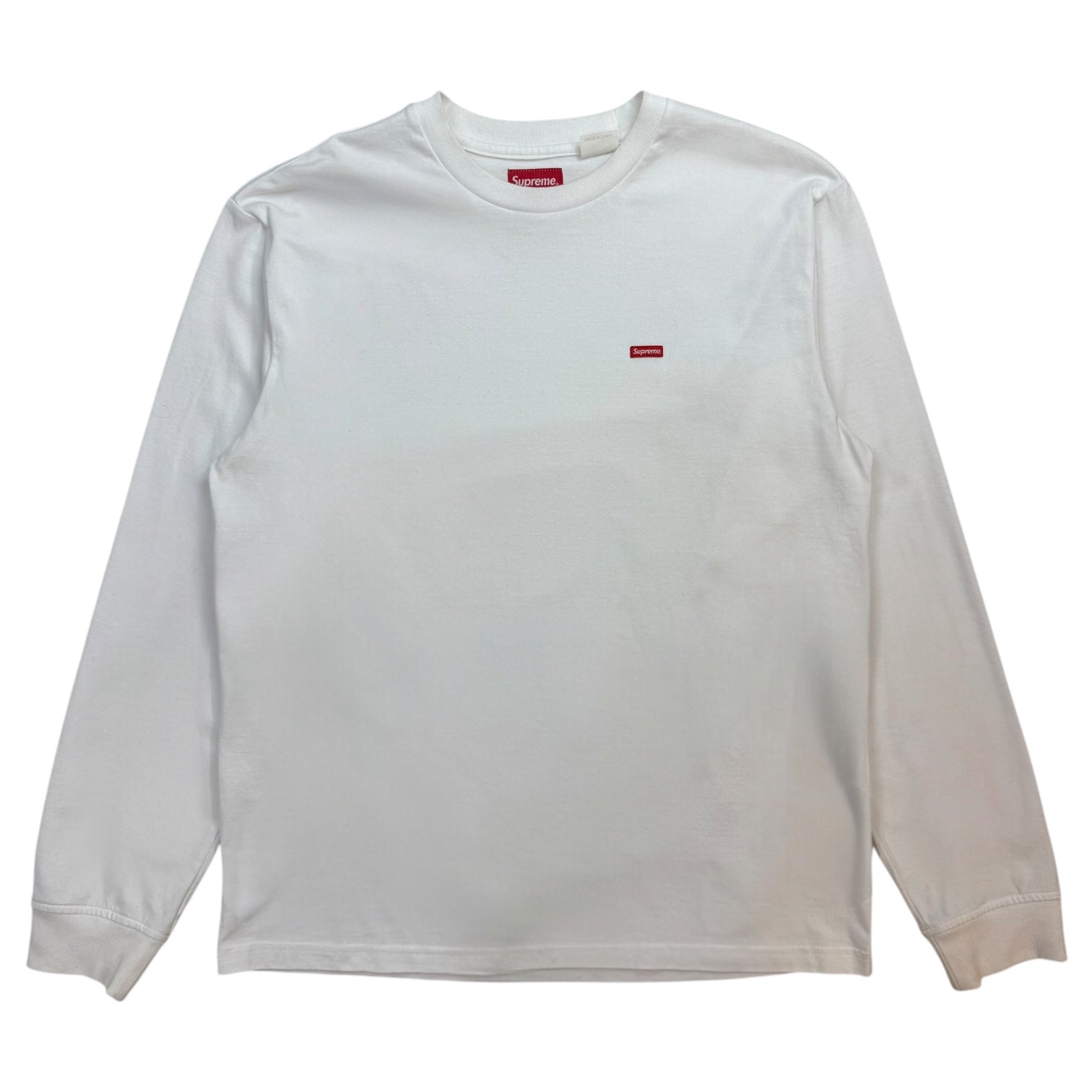 Supreme Small Box L/S Tee White
