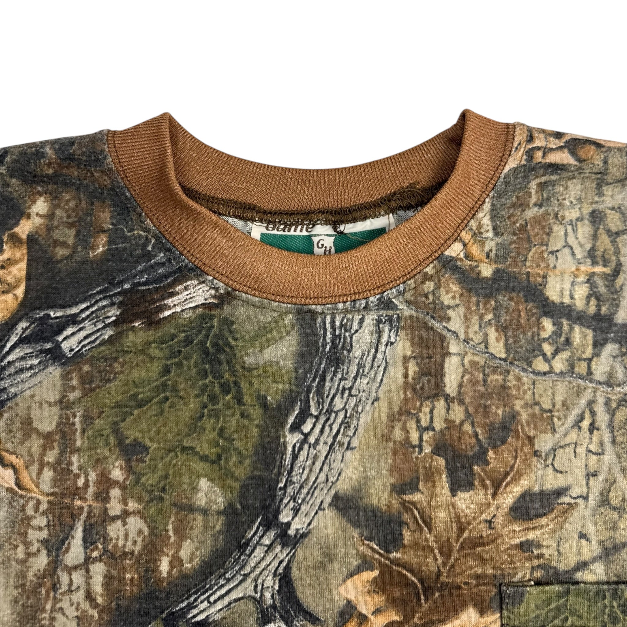 Vintage Game Hunter Camo Longsleeve Pocket T-Shirt
