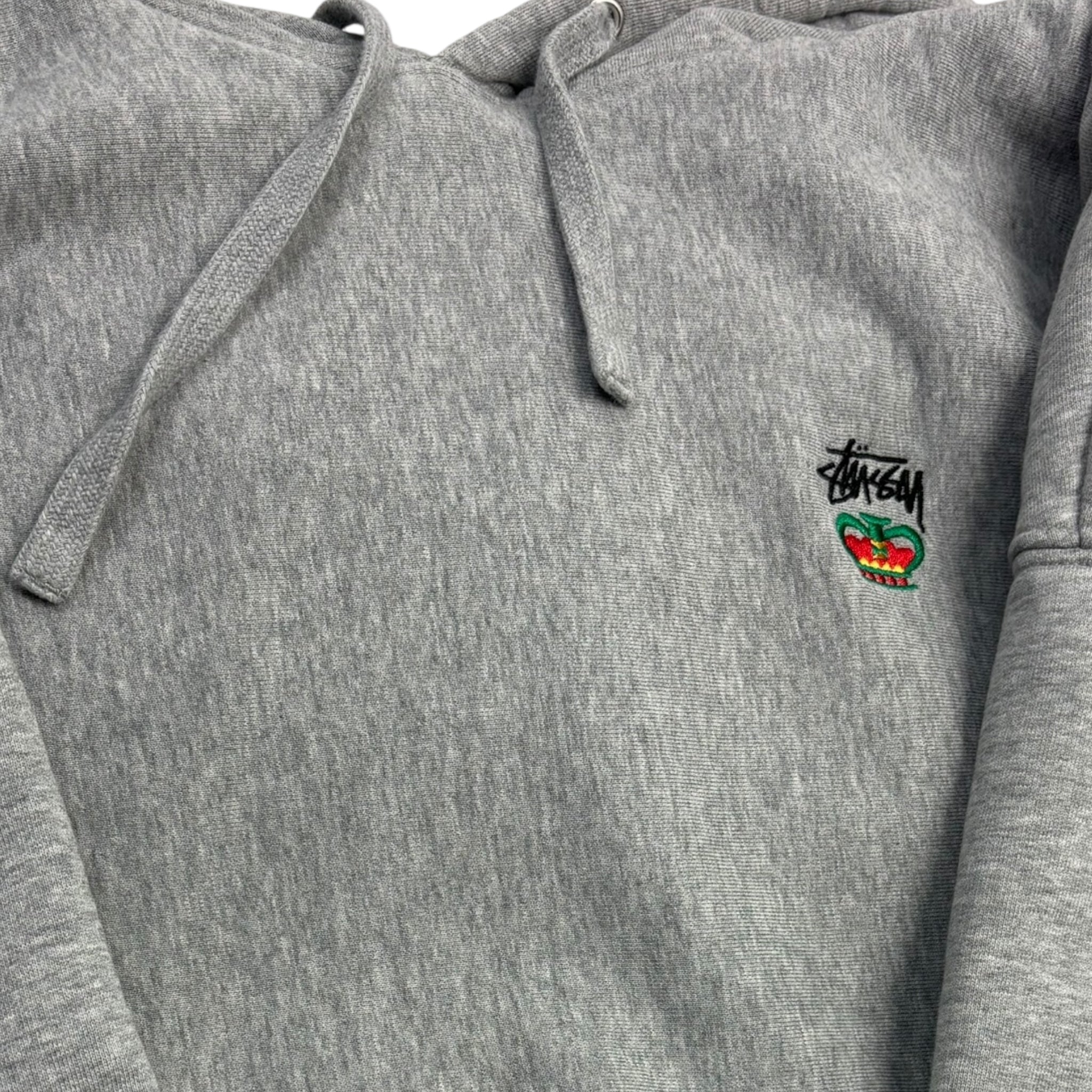 Stussy Relaxed Oversized Hoodie Grey Heather