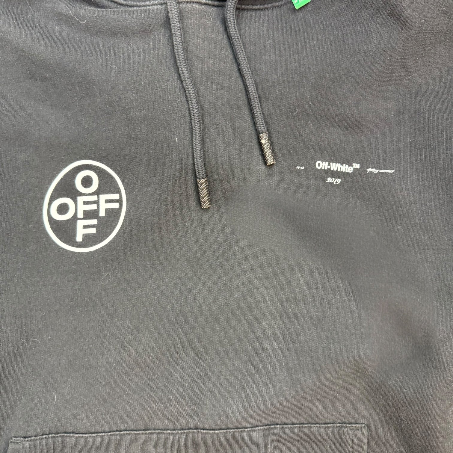 Off-White Stencil Arrow Hoodie Black/Pink