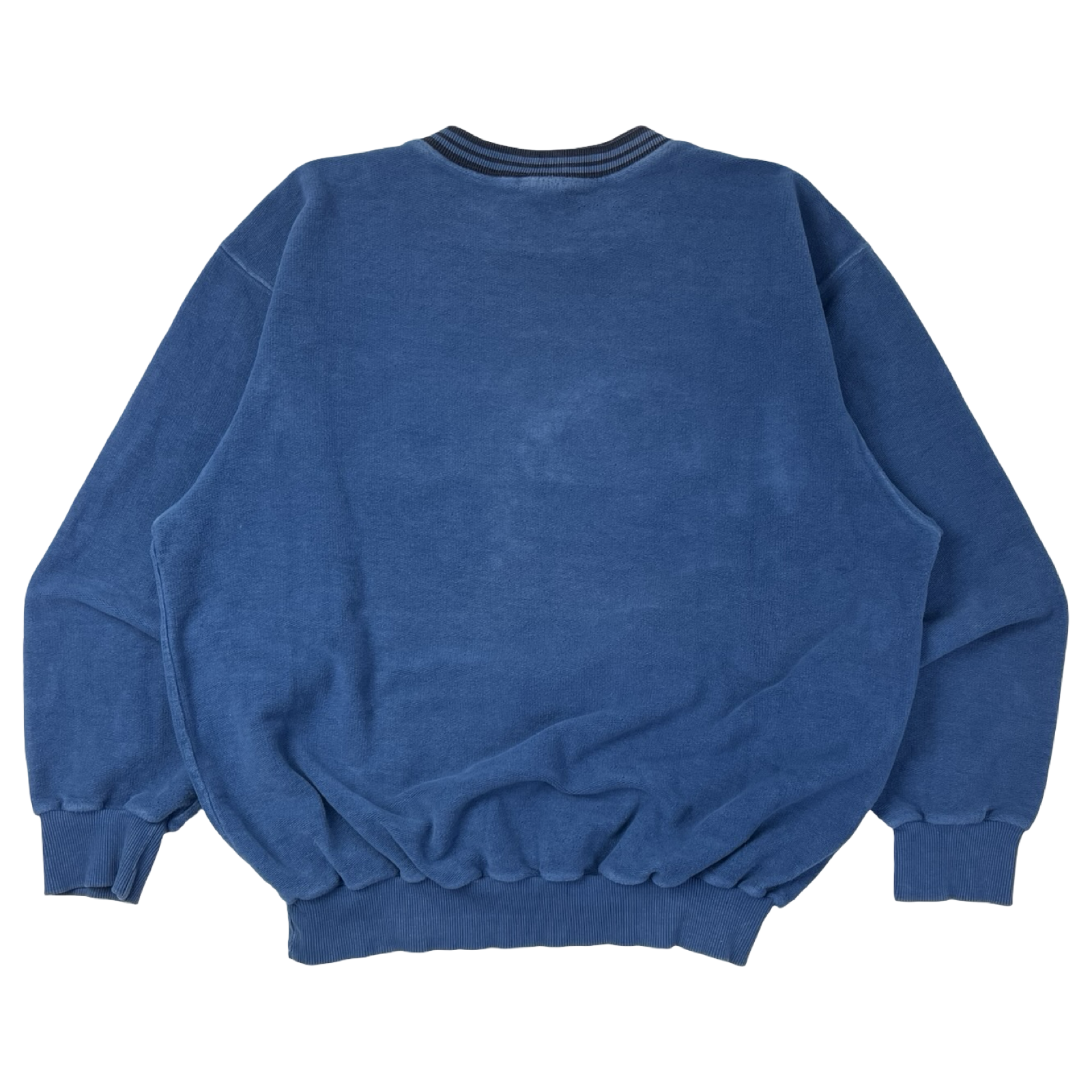 Vintage Ikeda Spellout Terry Crewneck Blue