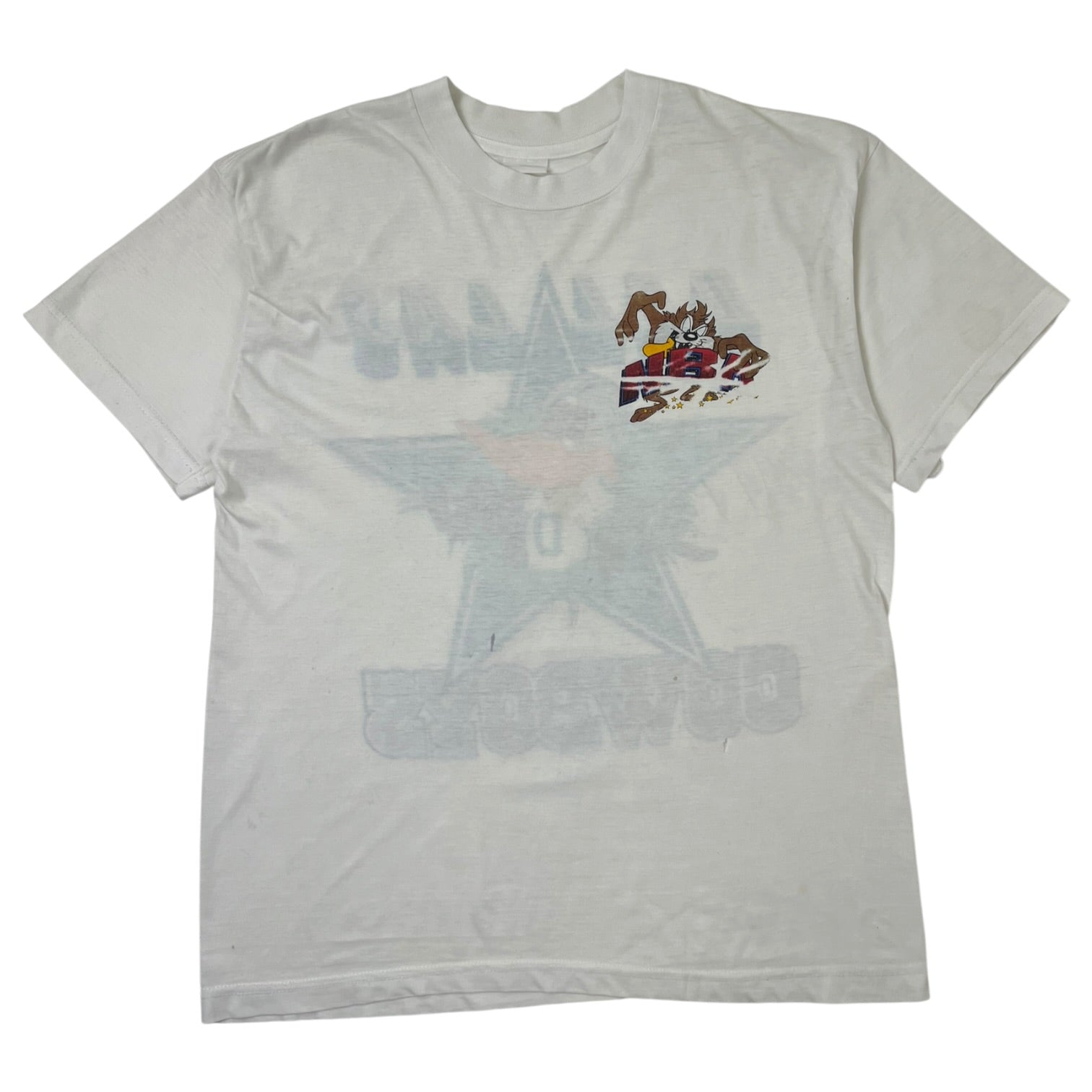 Vintage Looney Tunes Dallas Cowboys T-Shirt White