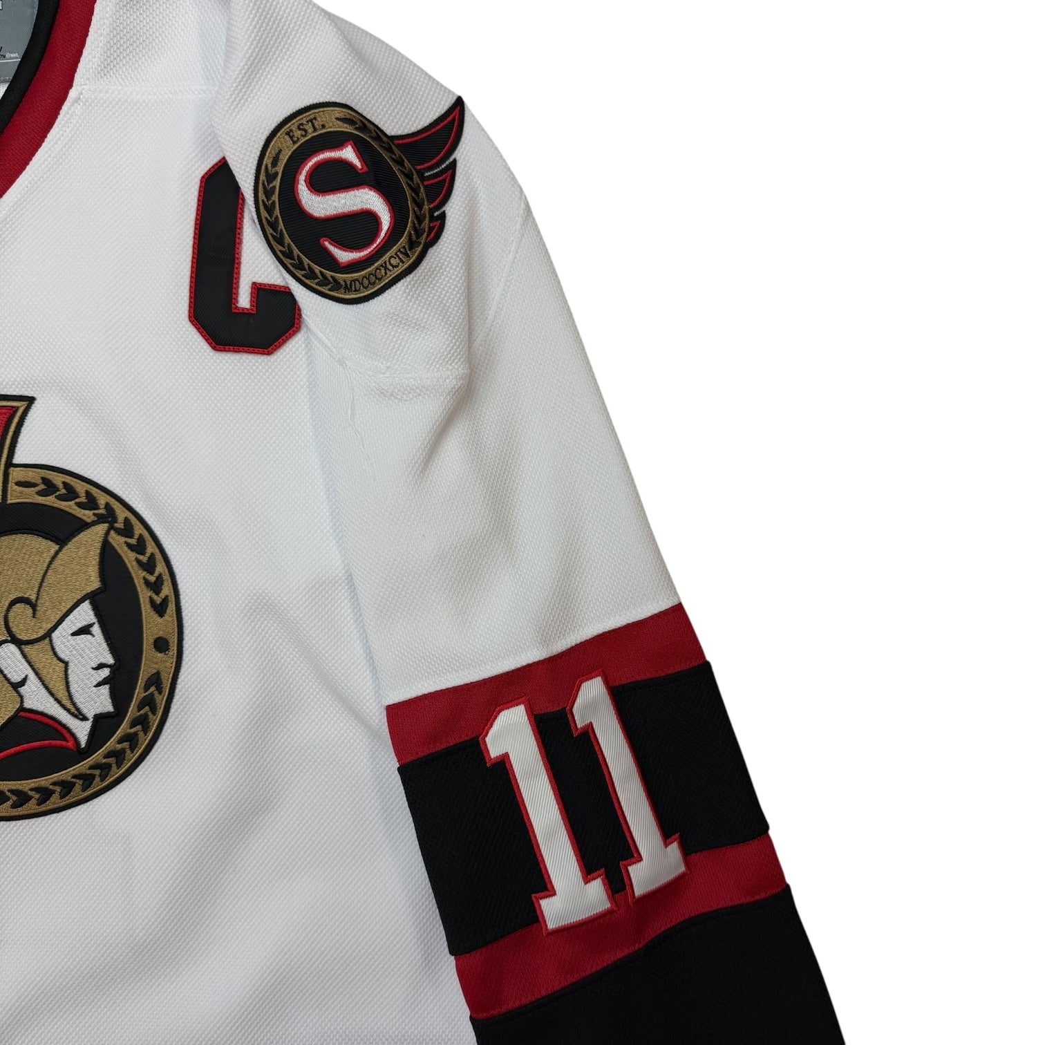 Vintage CCM Ottawa Senators Daniel Alfredsson Away Jersey White