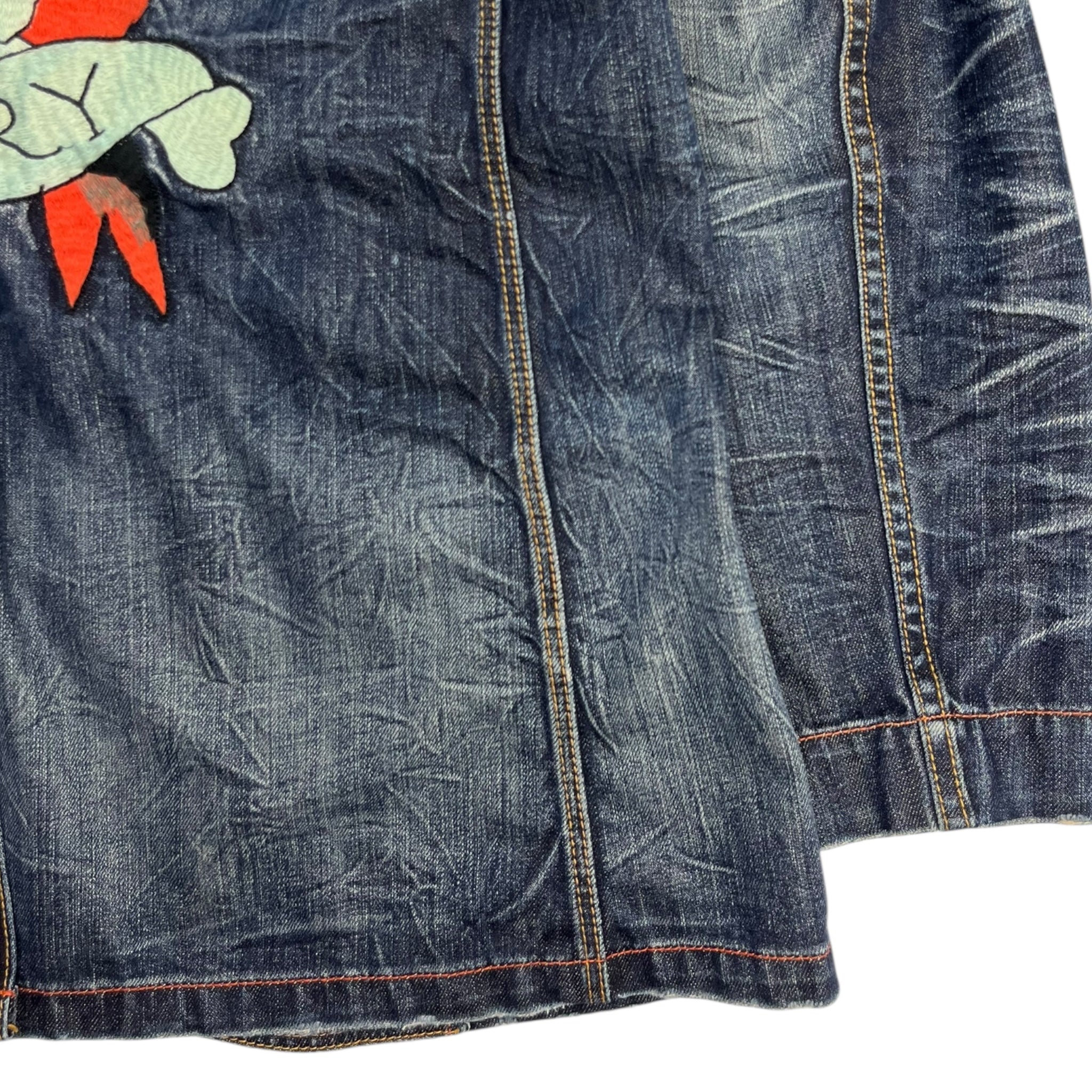 Vintage Y2K Ed Hardy Denim Blazer Jacket