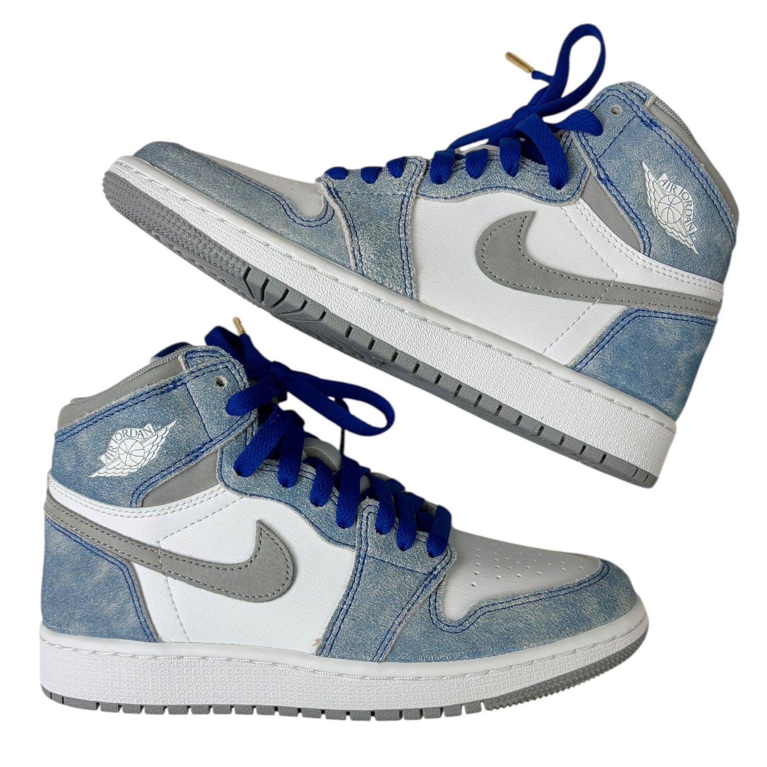Jordan 1 Retro High Hyper Royal Smoke Grey (GS) (Used)